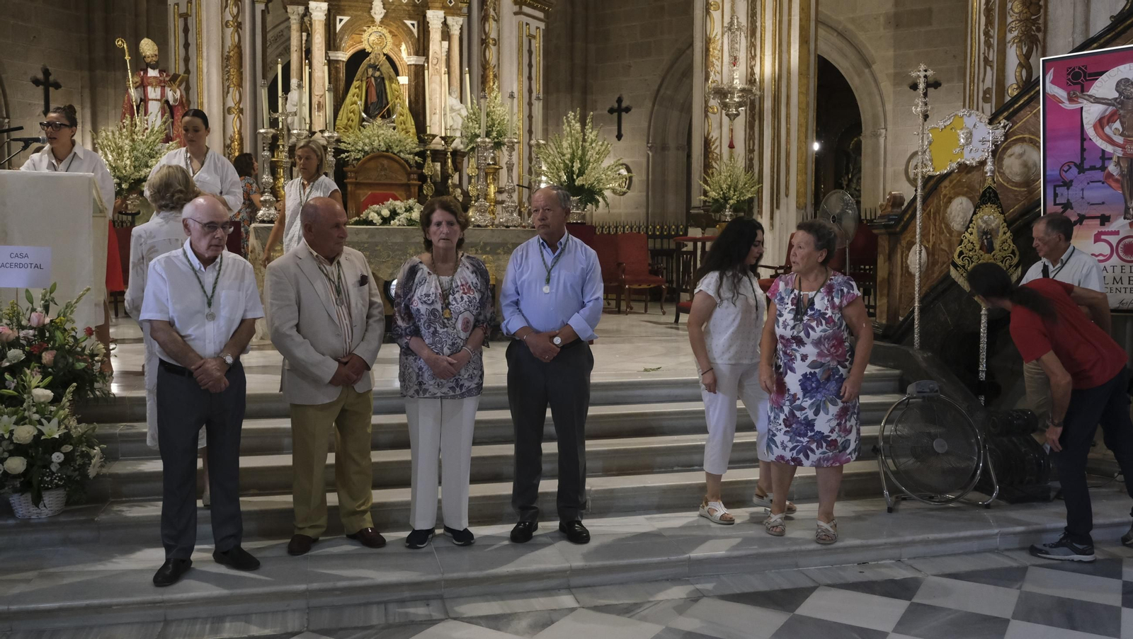 Ofrenda floral a la Virgen del Mar en la Feria de Almería 2024, en imágenes