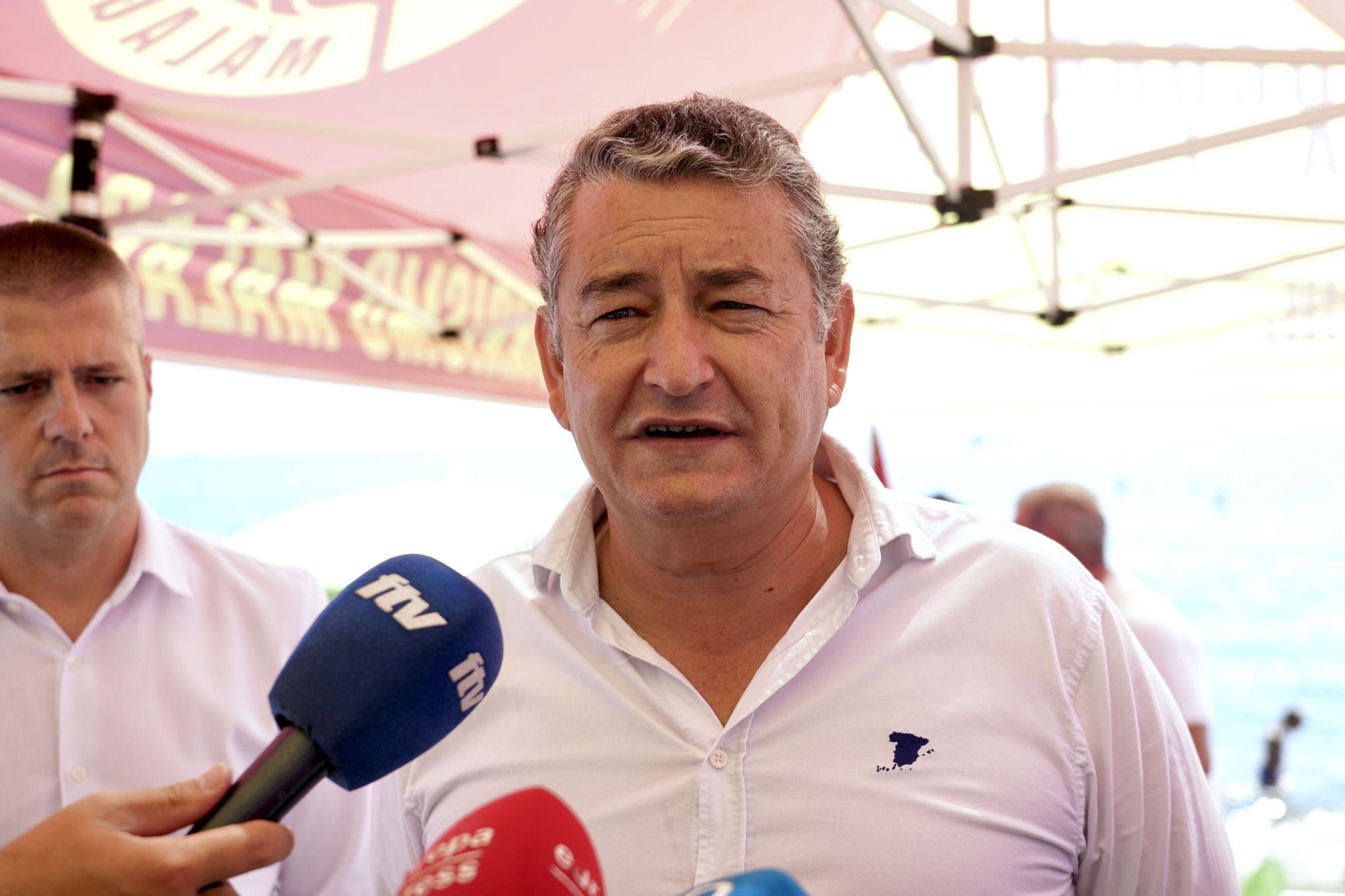 El consejero de la Presidencia, Antonio Sanz, este sábado en Fuengirola.