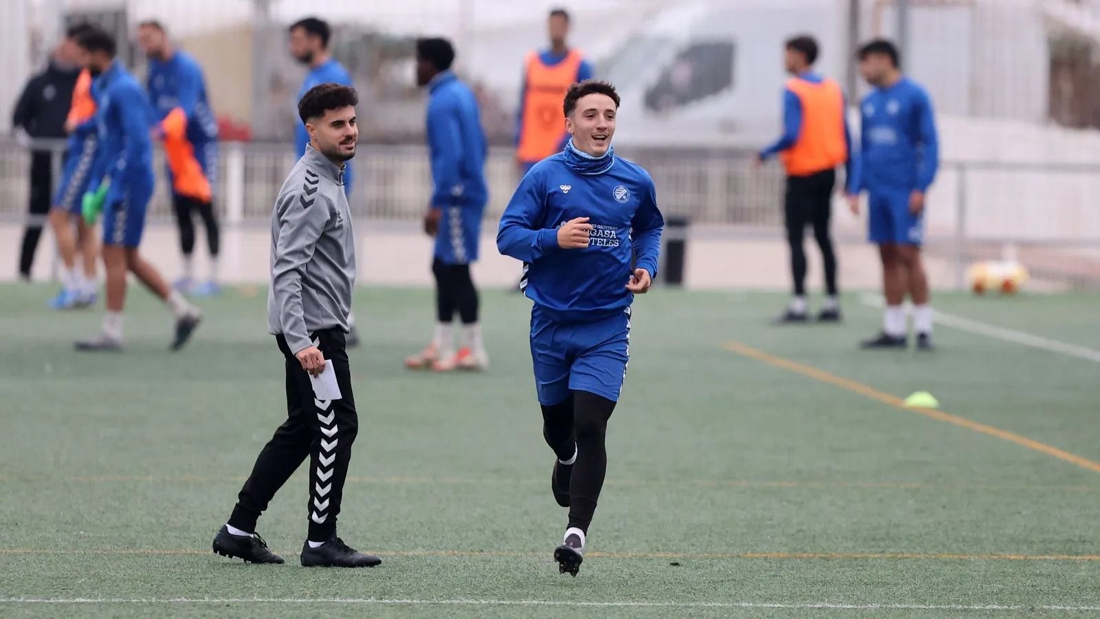 Diego Iglesias ya entrena al mismo ritmo que sus compañeros.