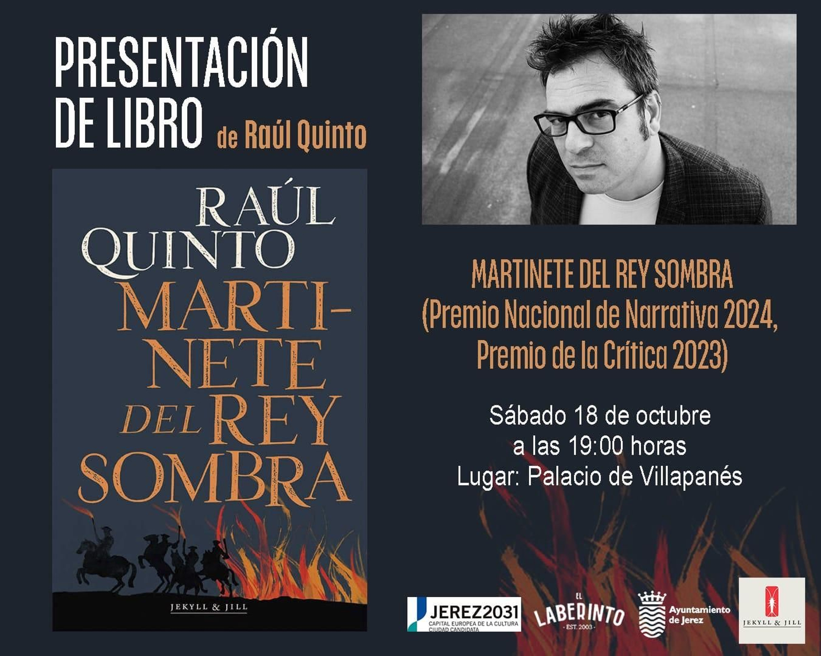 Cartel de la presentación.