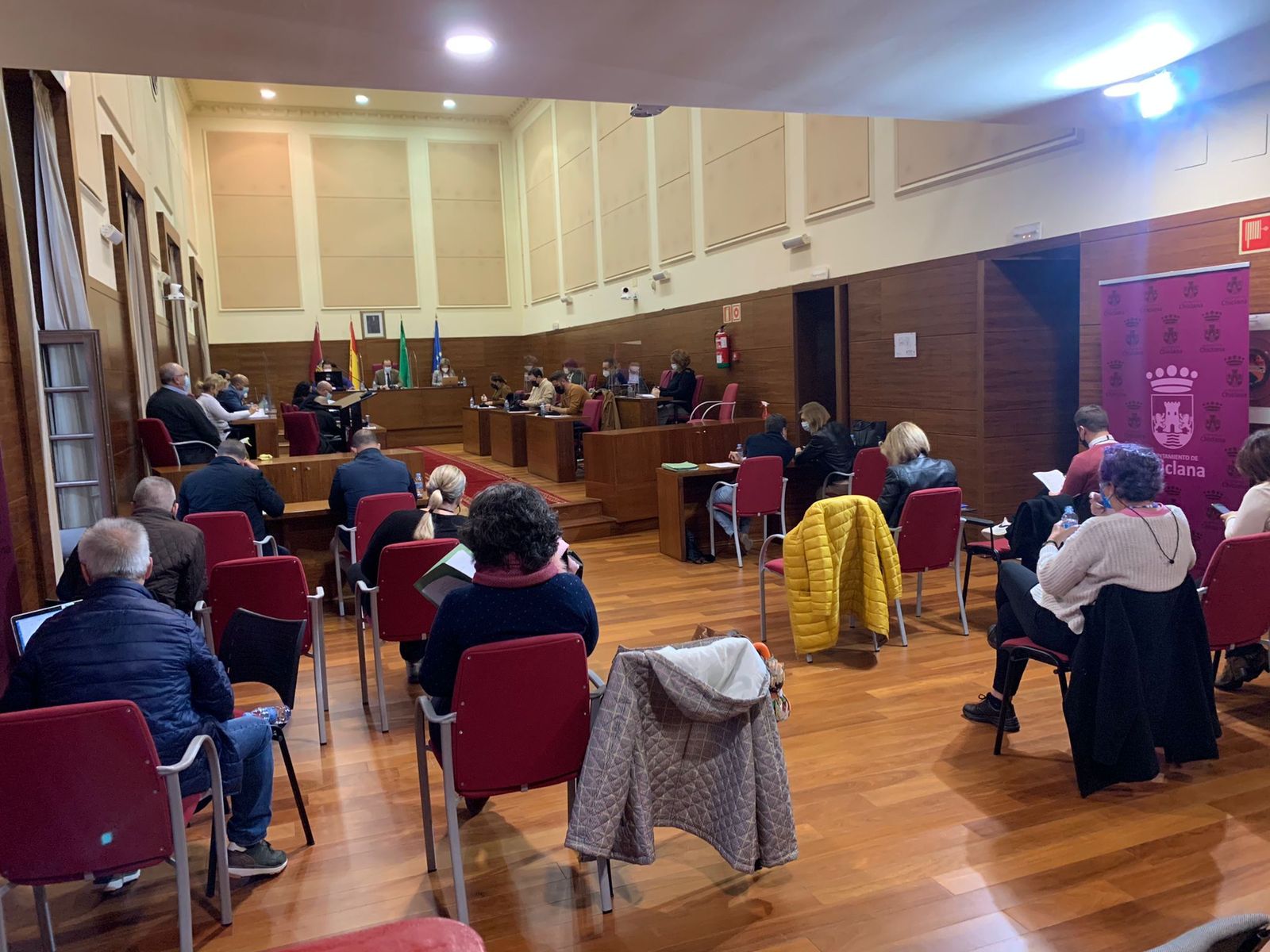 Un momento del Pleno de diciembre celebrado este jueves en el Ayuntamiento.