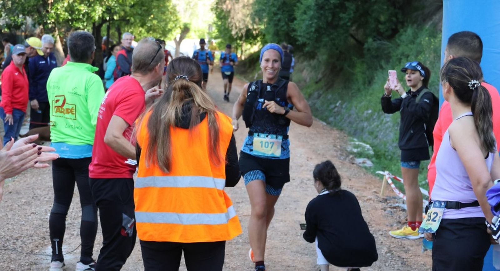 Una de las participantes de la prueba