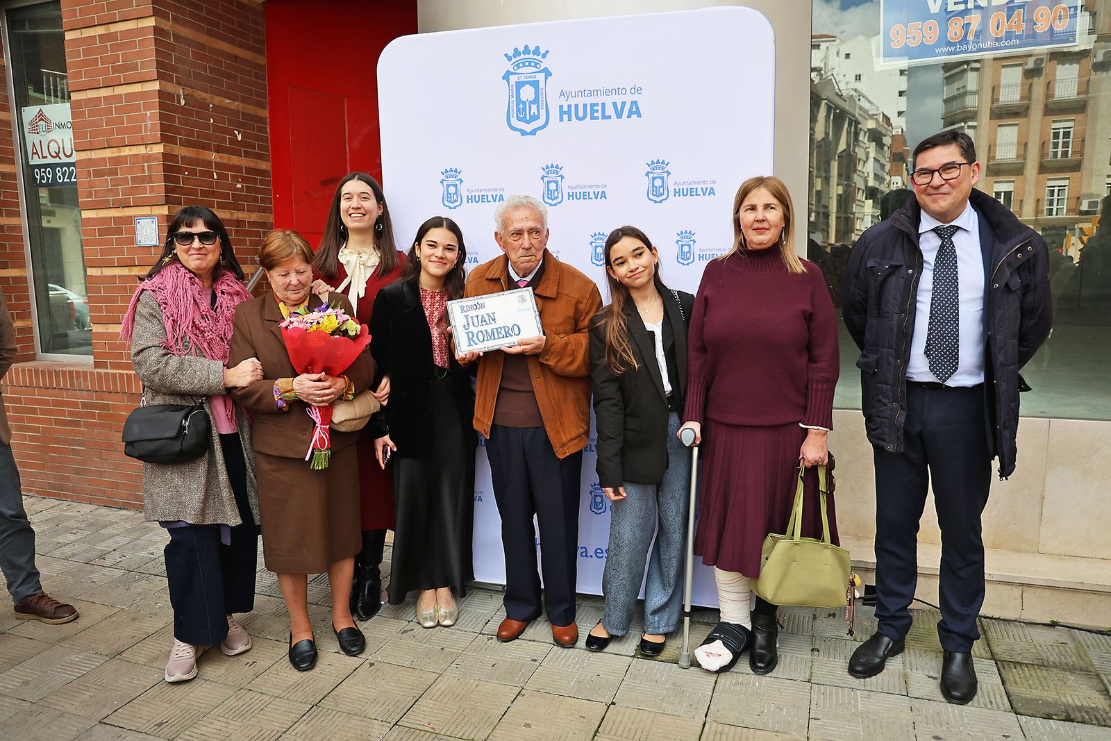 Las fotografías de la rotulación del Rincón de Juan Romero