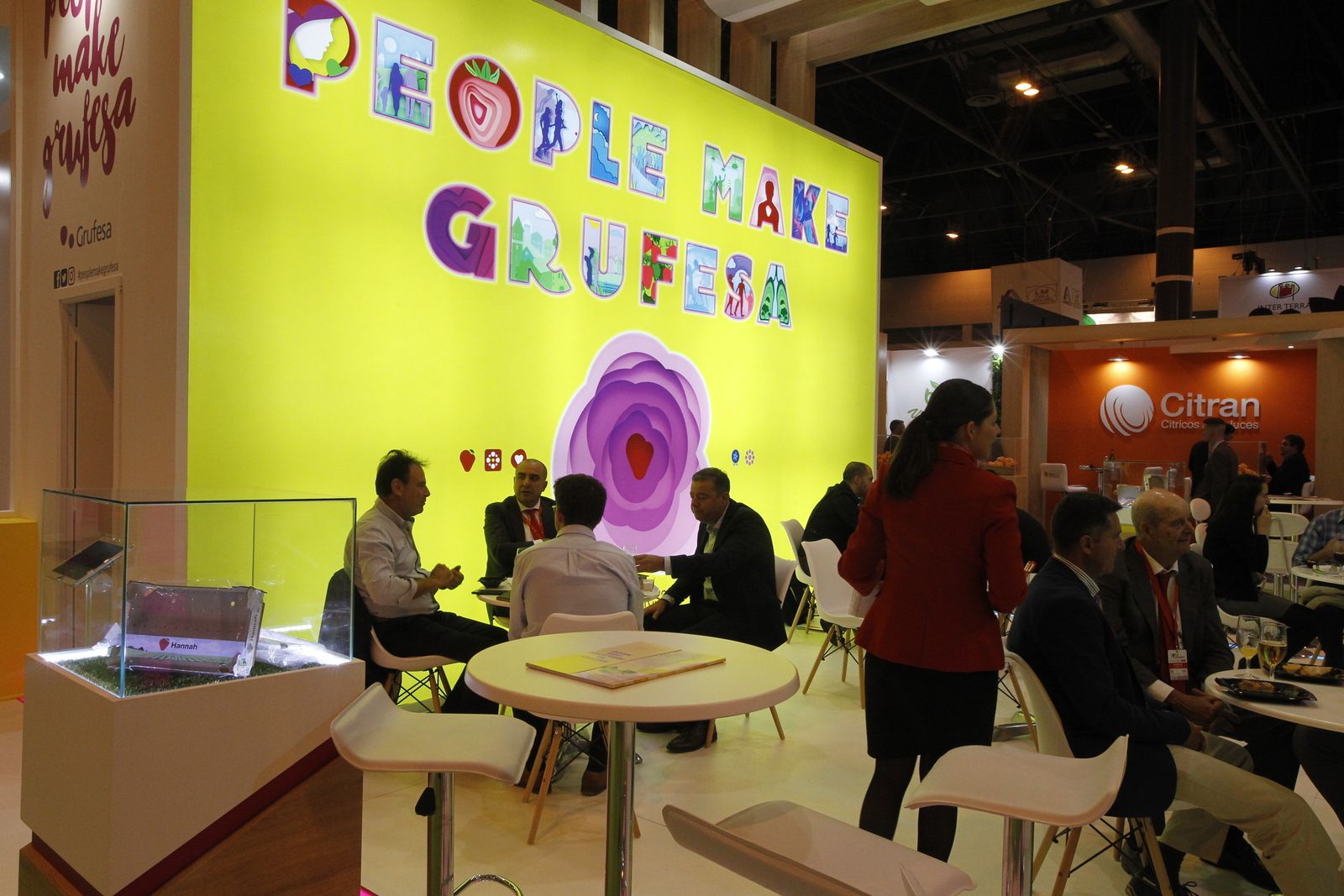 El expositor de Grufesa fue un constante goteo de visitas y reuniones empresariales.