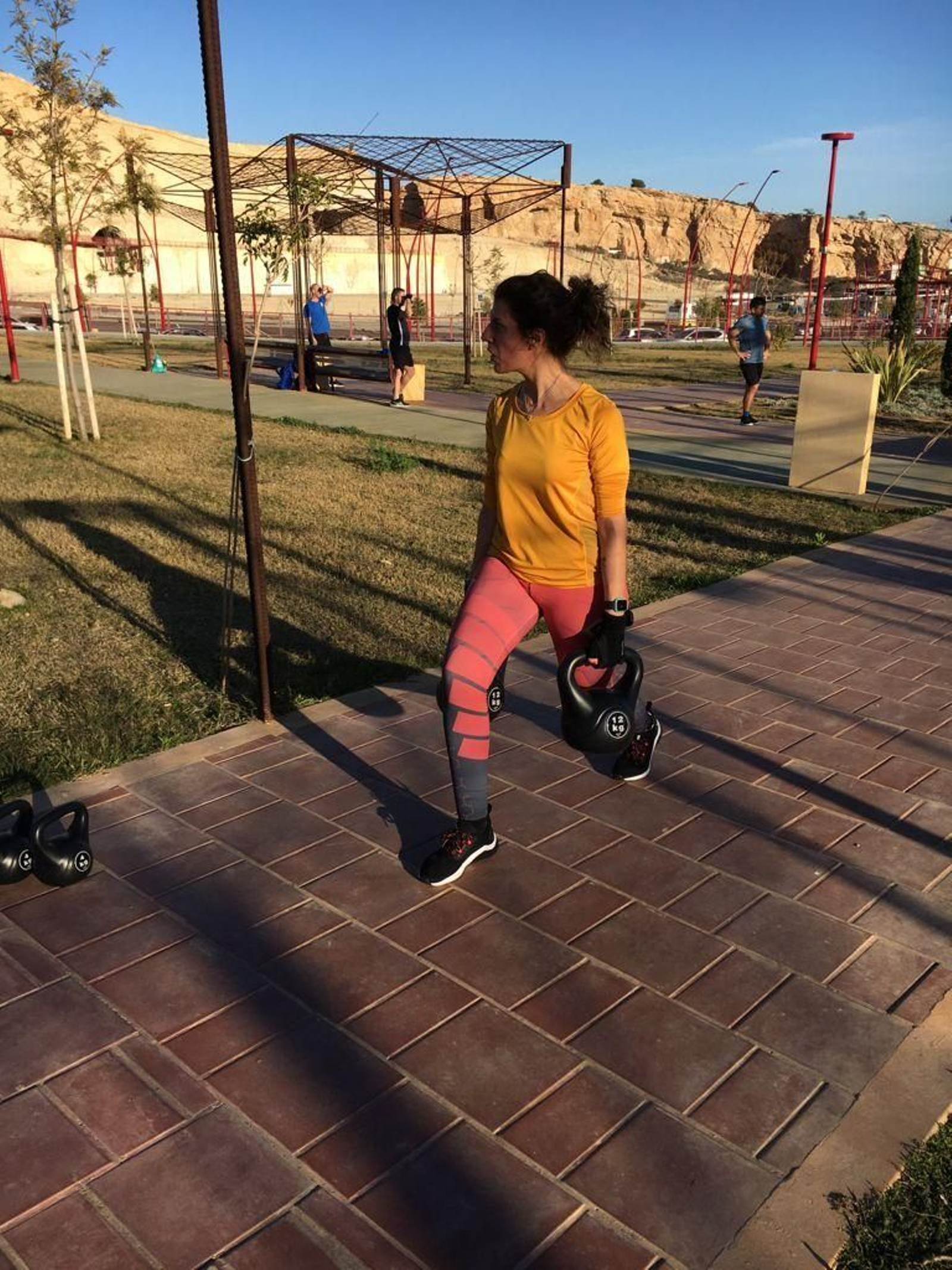 Fotogalería de los gimnasios urbanos en los parques de Almería.