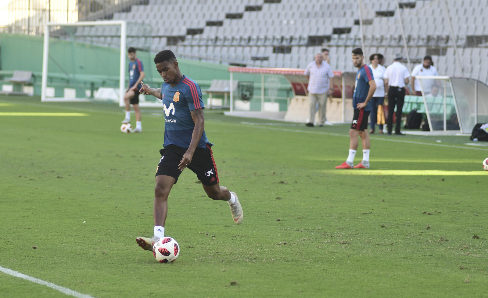 Entrenamiento de la selección sub-21 en El Arcángel