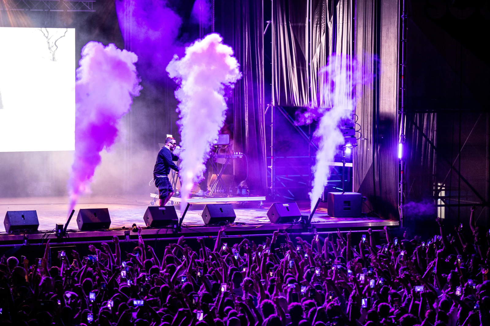 Imágenes del concierto de Toteking y Delaossa en el Bahía Sound en San Fernando.