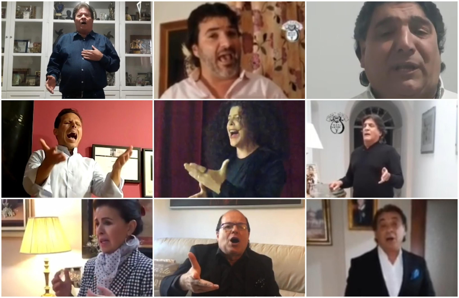 Algunos de los saeteros participantes en esta iniciativa.