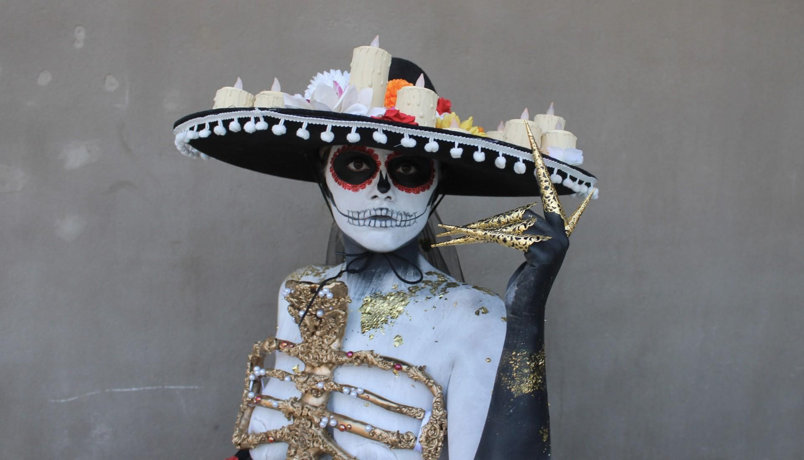 Uno de los trabajos de la gala Look Art’s Day dedicada al carnaval del mundo.