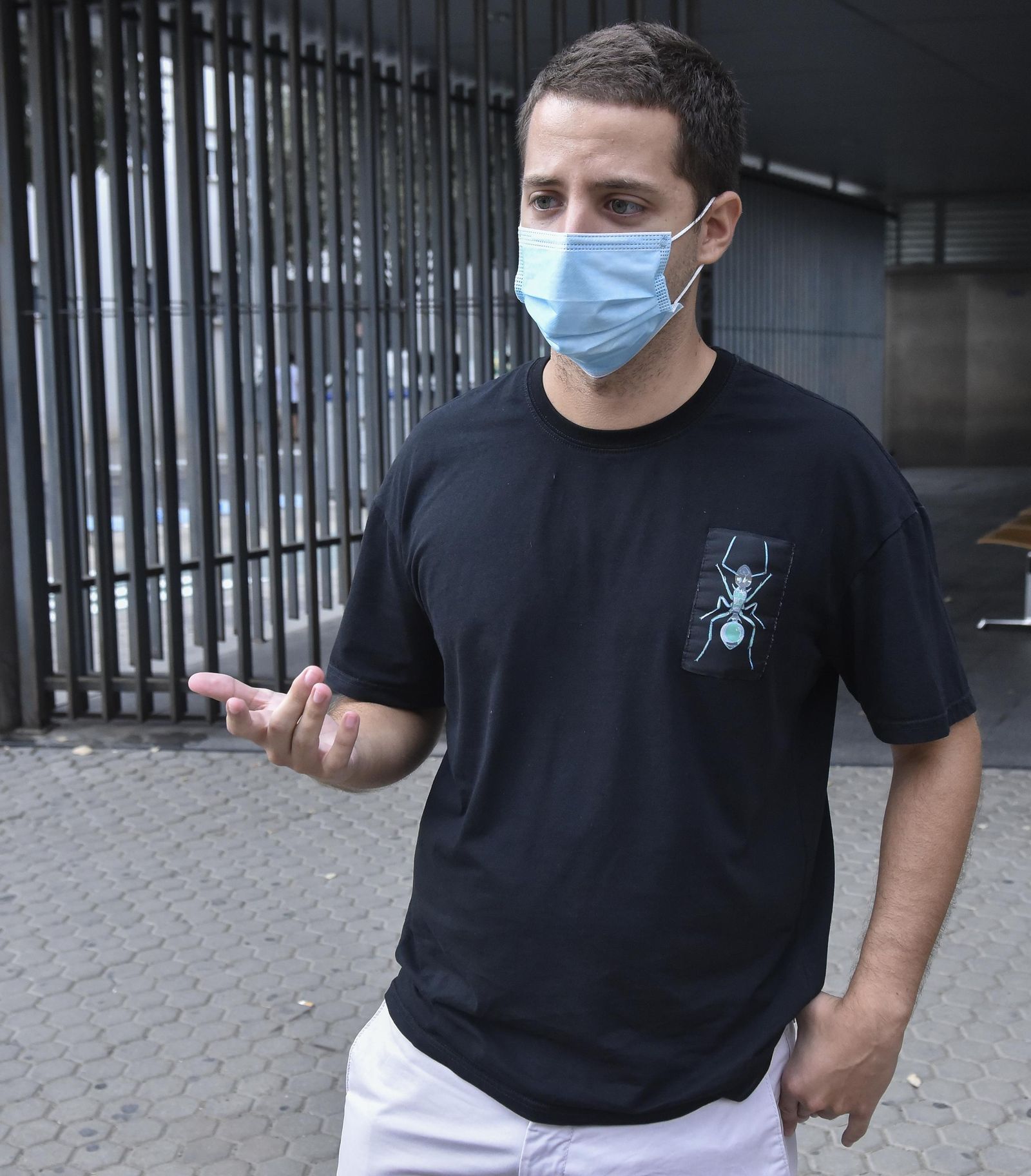 Esteban Murillo, a la salida del centro de salud.