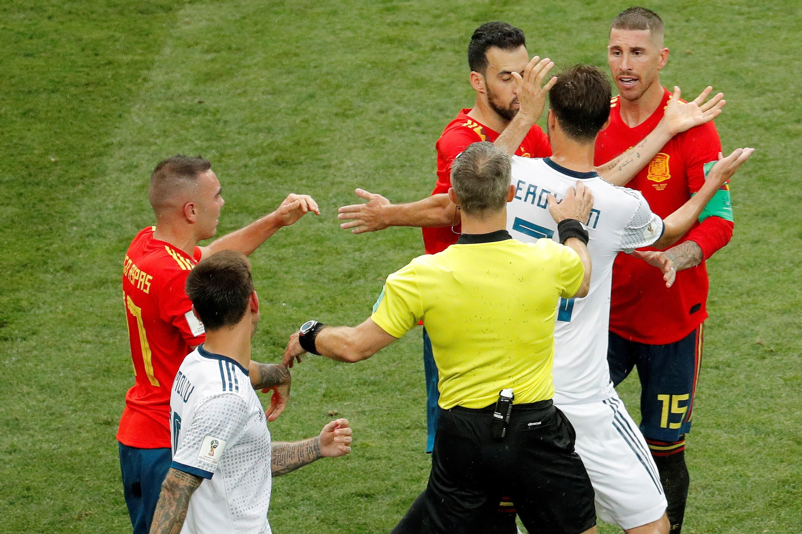 Las imágenes del España-Rusia