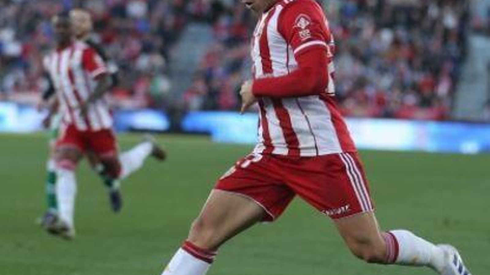 Albiar, el pasado domingo ante el Elche.