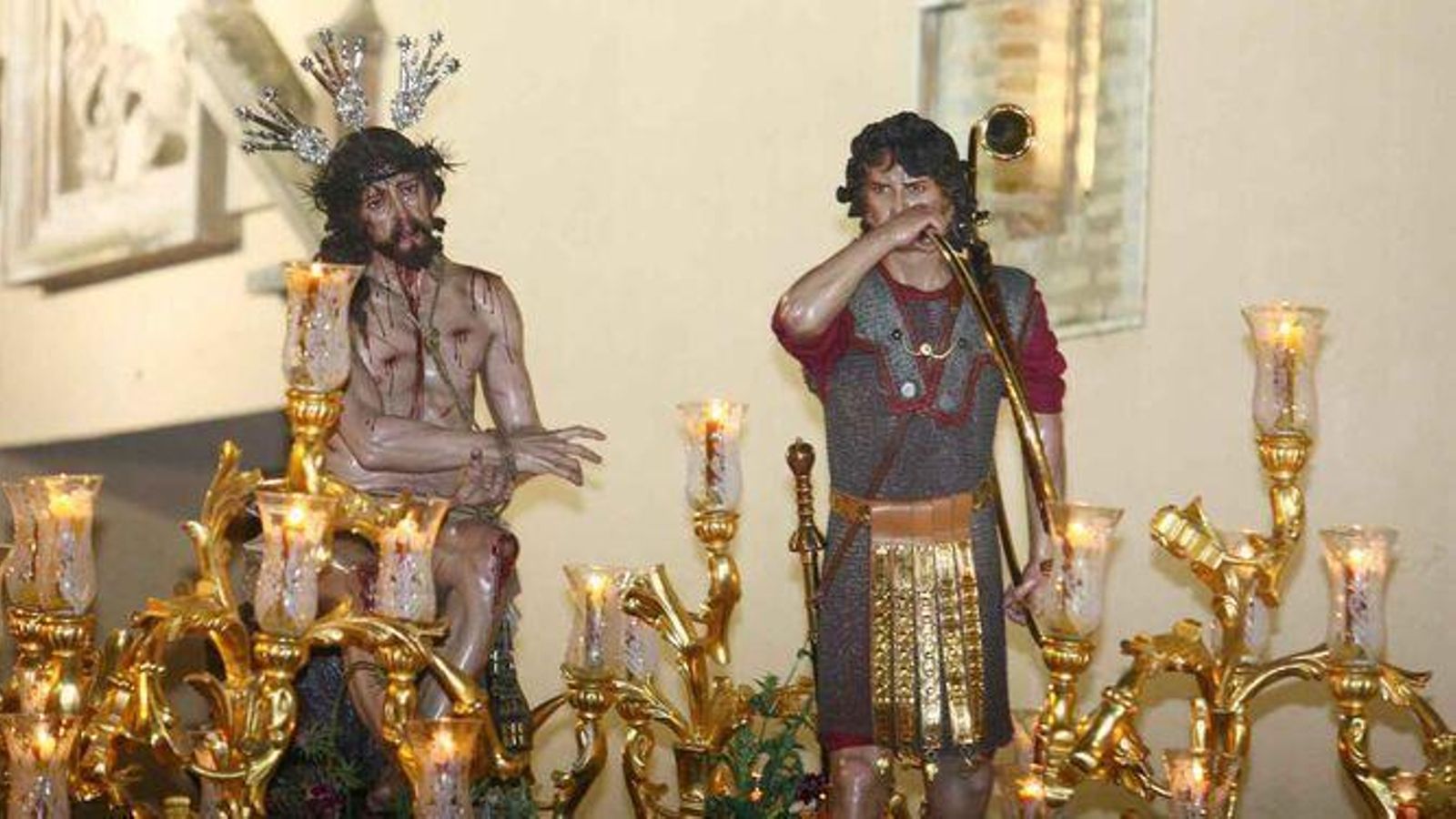 El Cristo de la Preciosa Sangre en su salida procesional.