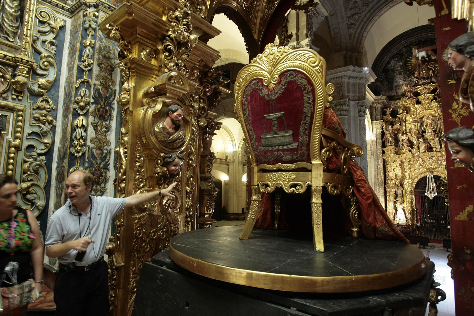 El camarín de la Virgen de las Aguas del Salvador.