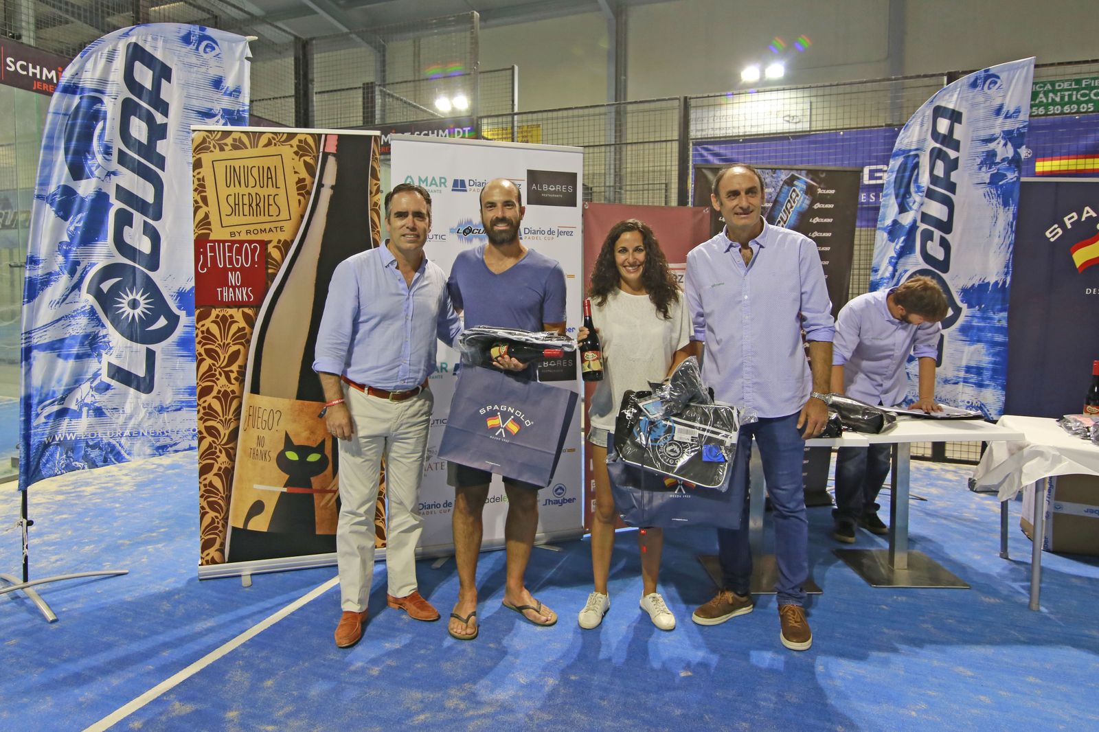 Entrega de premios de la IV Diario de Jerez Pádel Cup