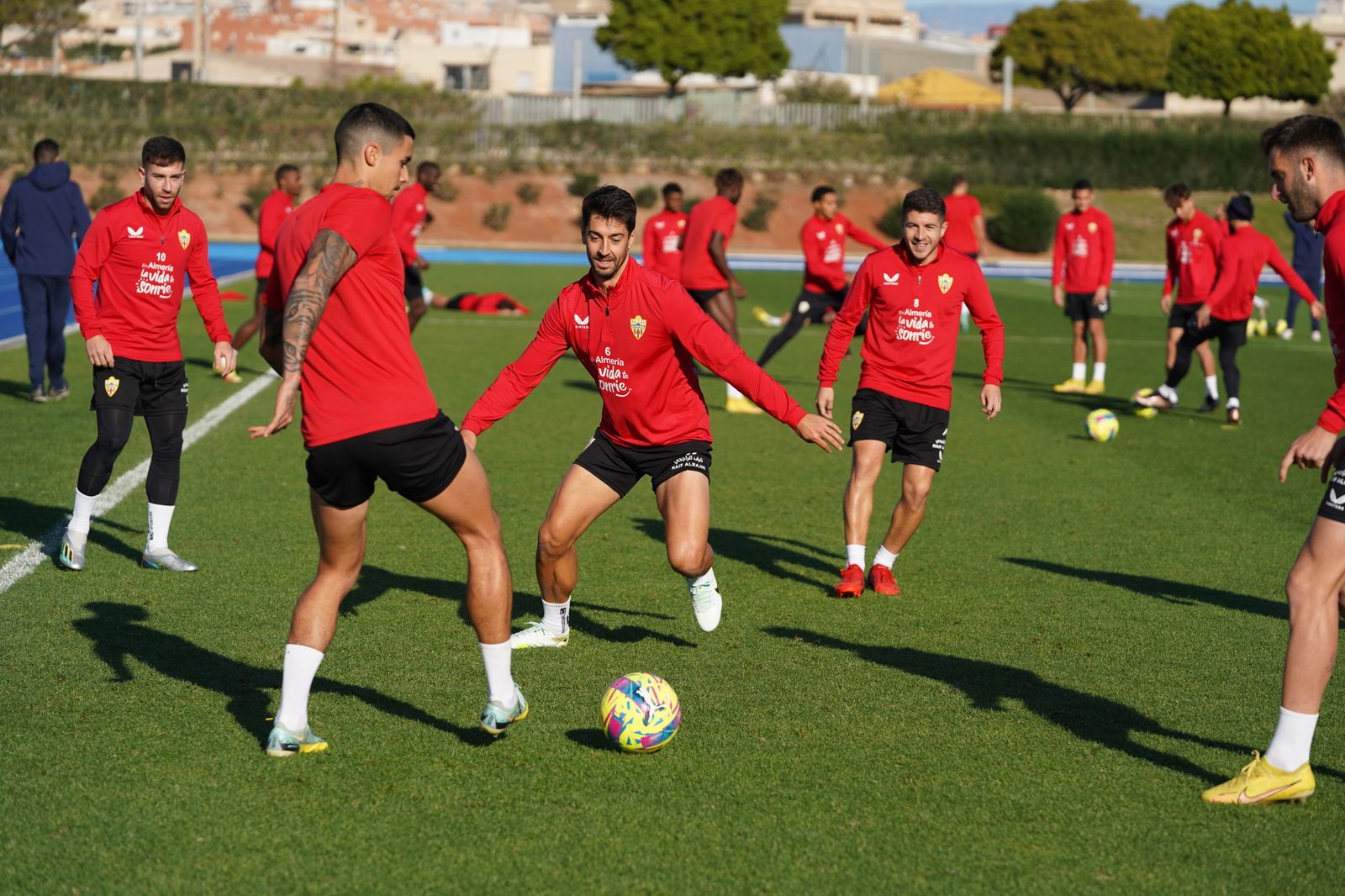 Así ha sido el entrenamiento del Almería este miércoles