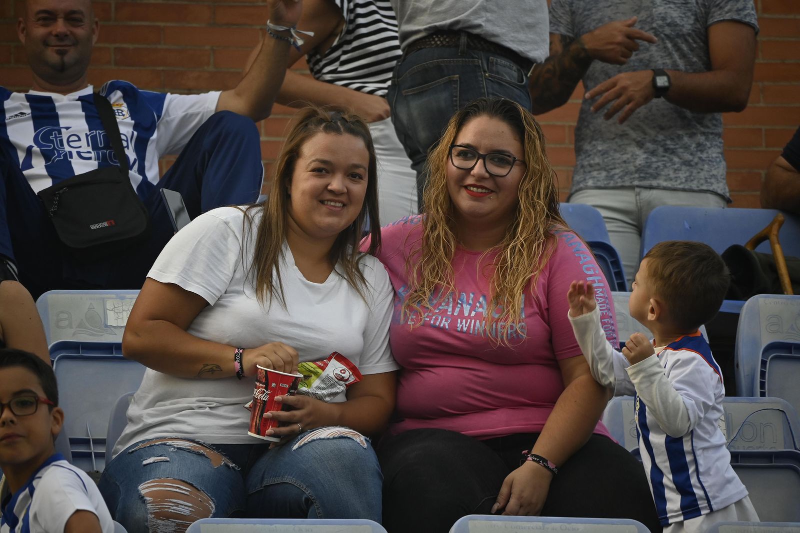 Ambiente del partido del Recreativo de Huelva y el Cádiz FC Mirandilla