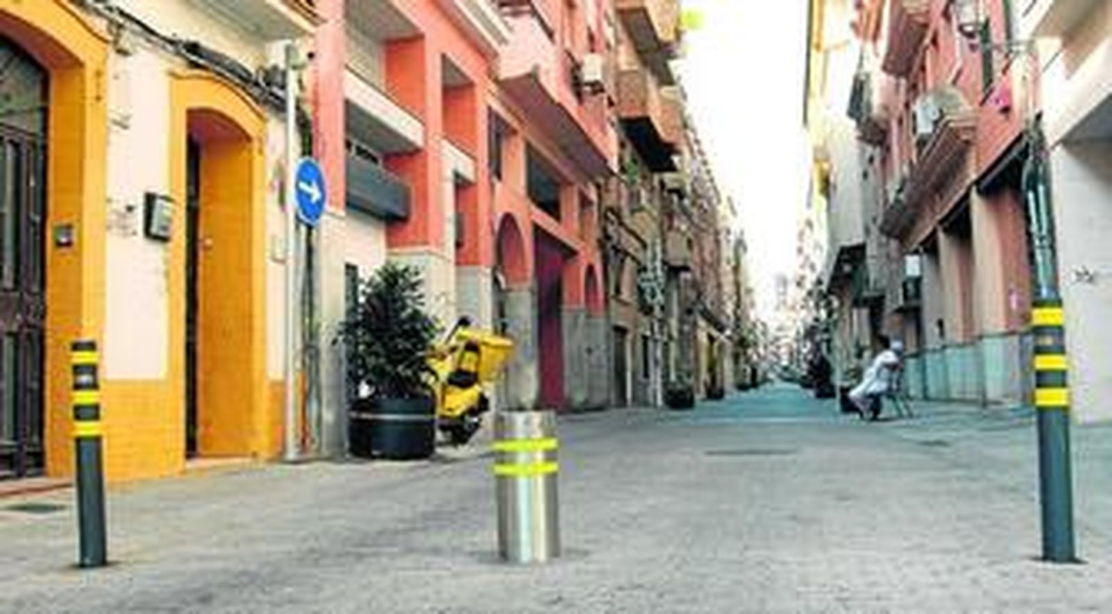 Uno de los nuevos sistemas de bolardos.