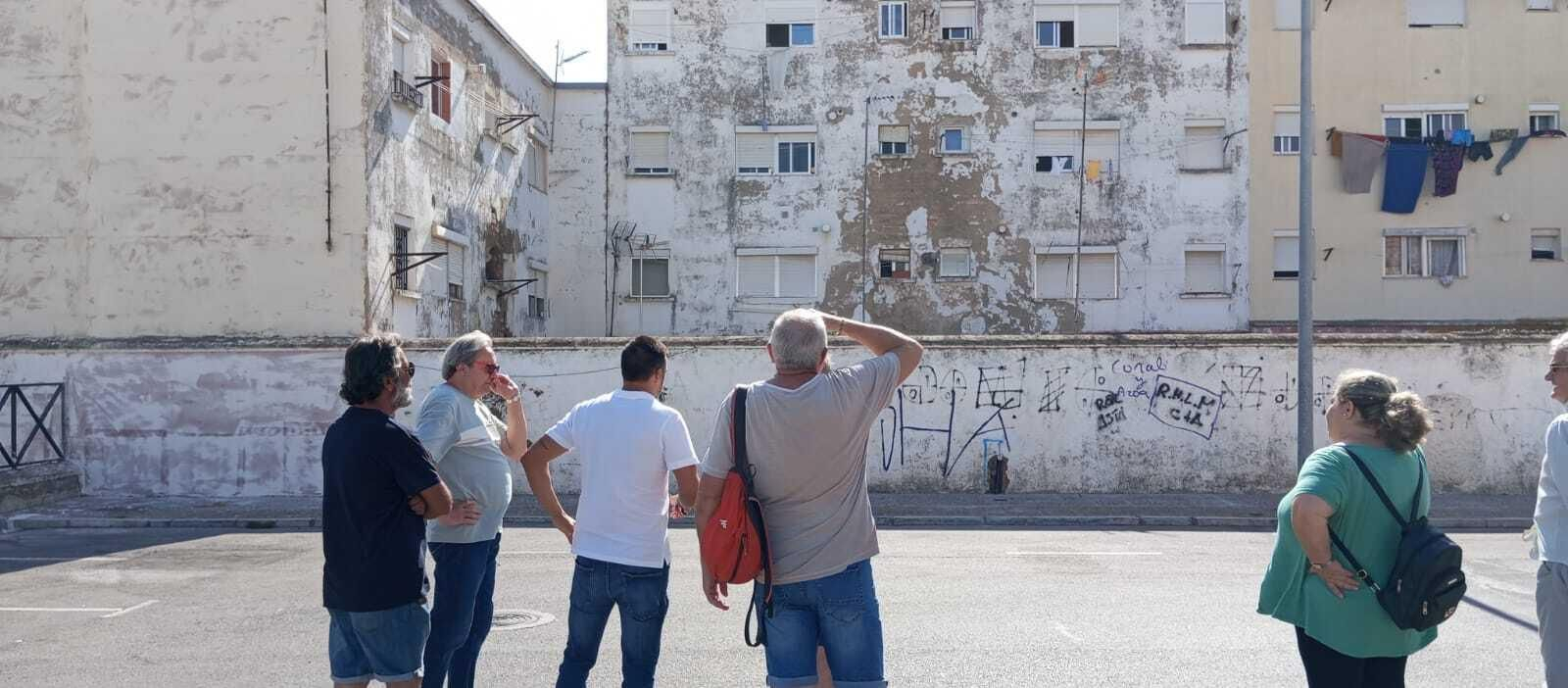 José Antonio Díaz, en su visita este miércoles a la barriada La Asunción.