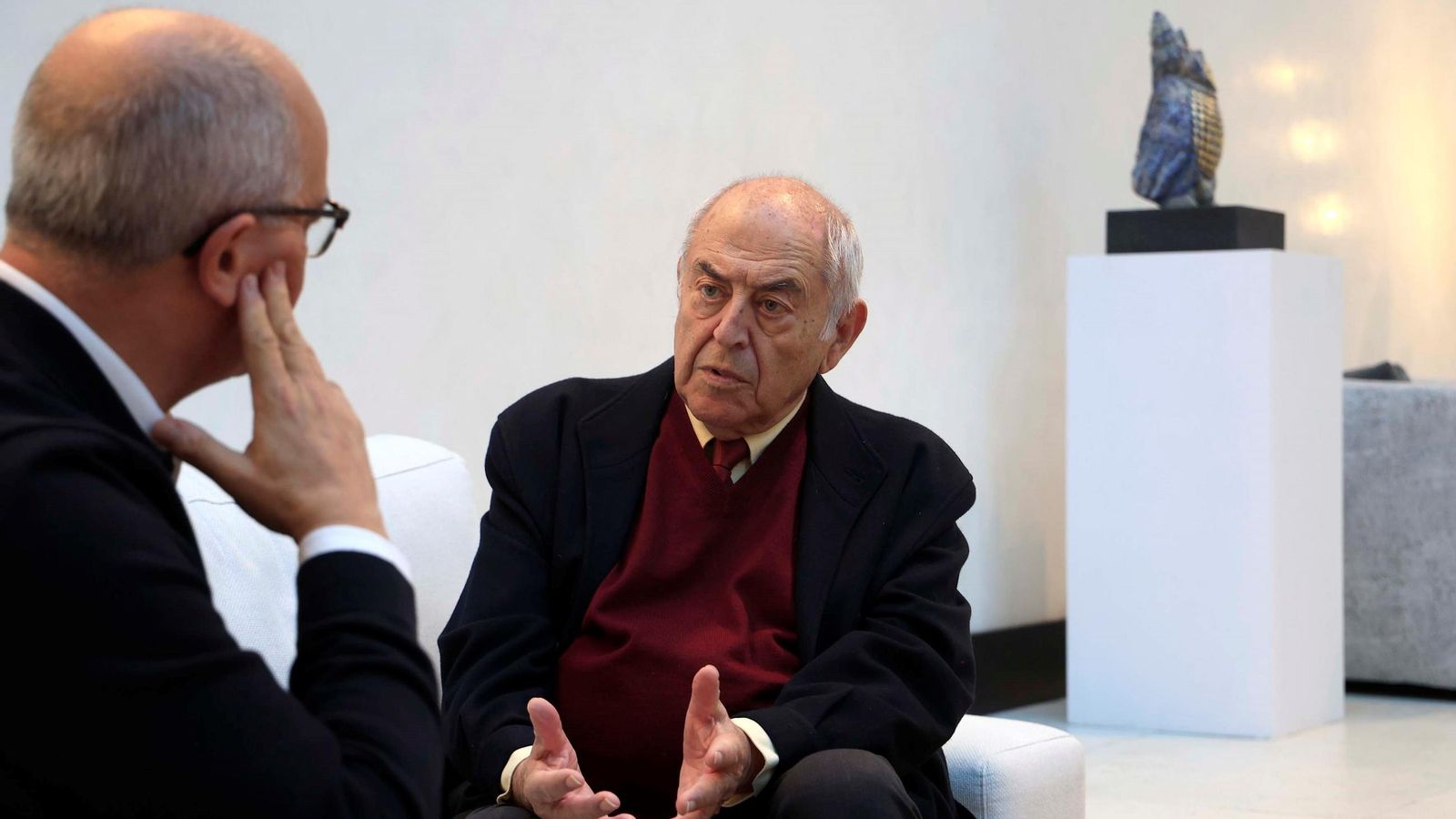 José Antonio Marina en uno de los momentos de la entrevista concedida a Europa Sur