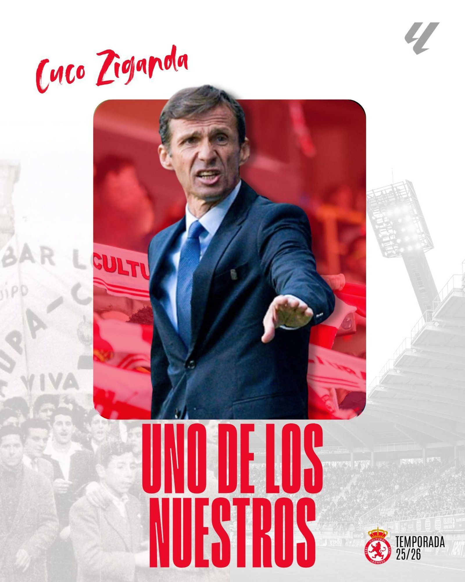 Así anunció la Cultural Leonesa la llegada de Ziganda