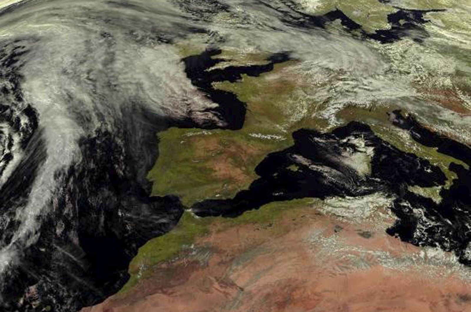 Un mapa con el estado del tiempo