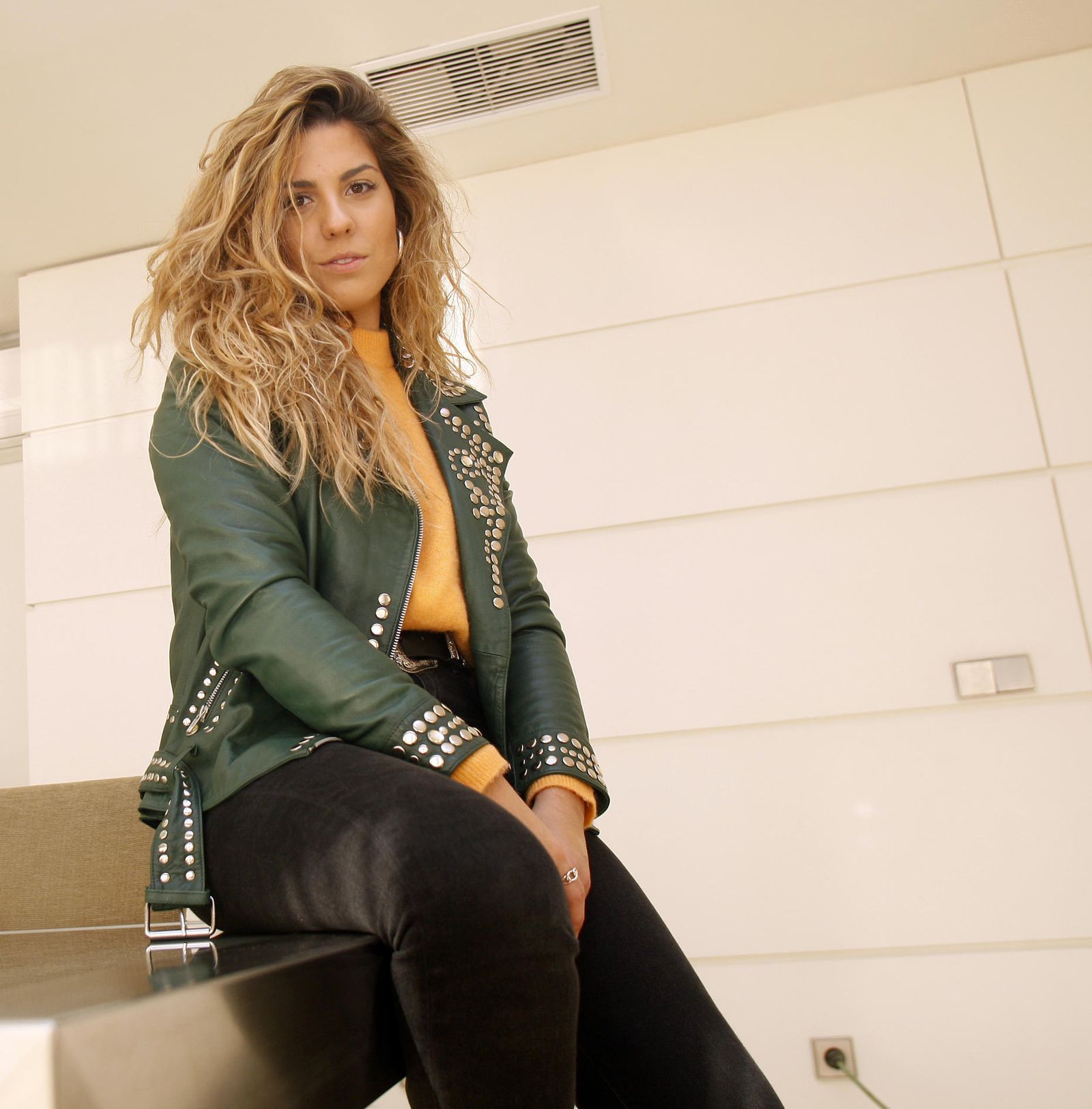 Miriam Rodríguez durante la entrevista.