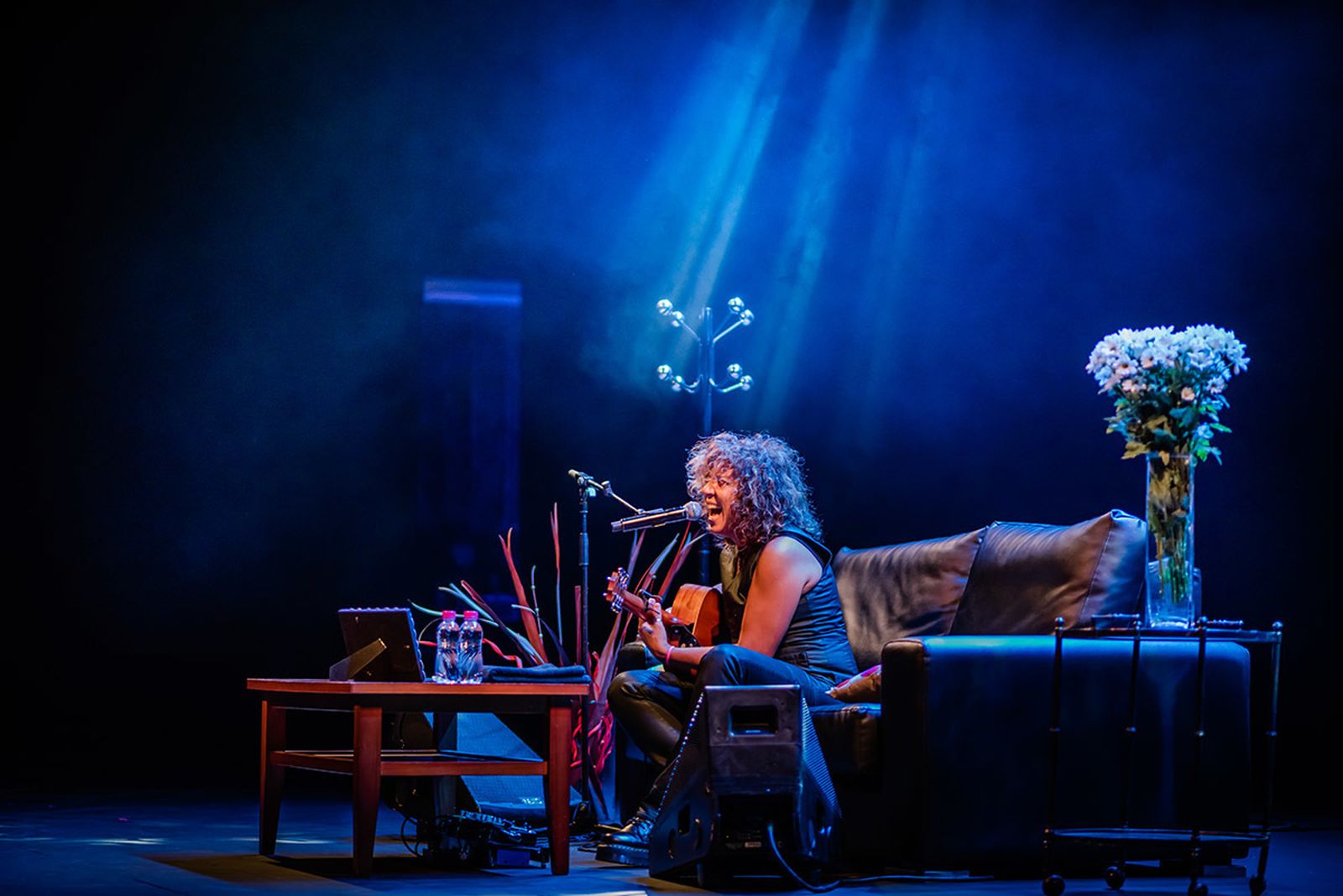 Rosana durante su actuación en el Auditorio de Roquetas de Mar