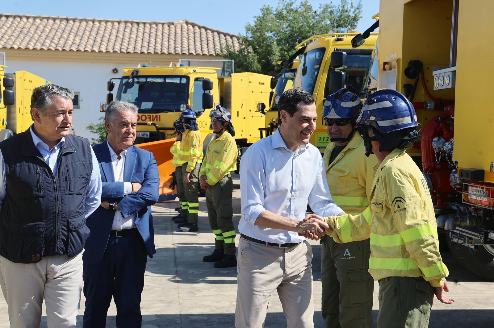 Imágenes de la presentación del Plan Infoca 2024 de prevención de incendios forestales