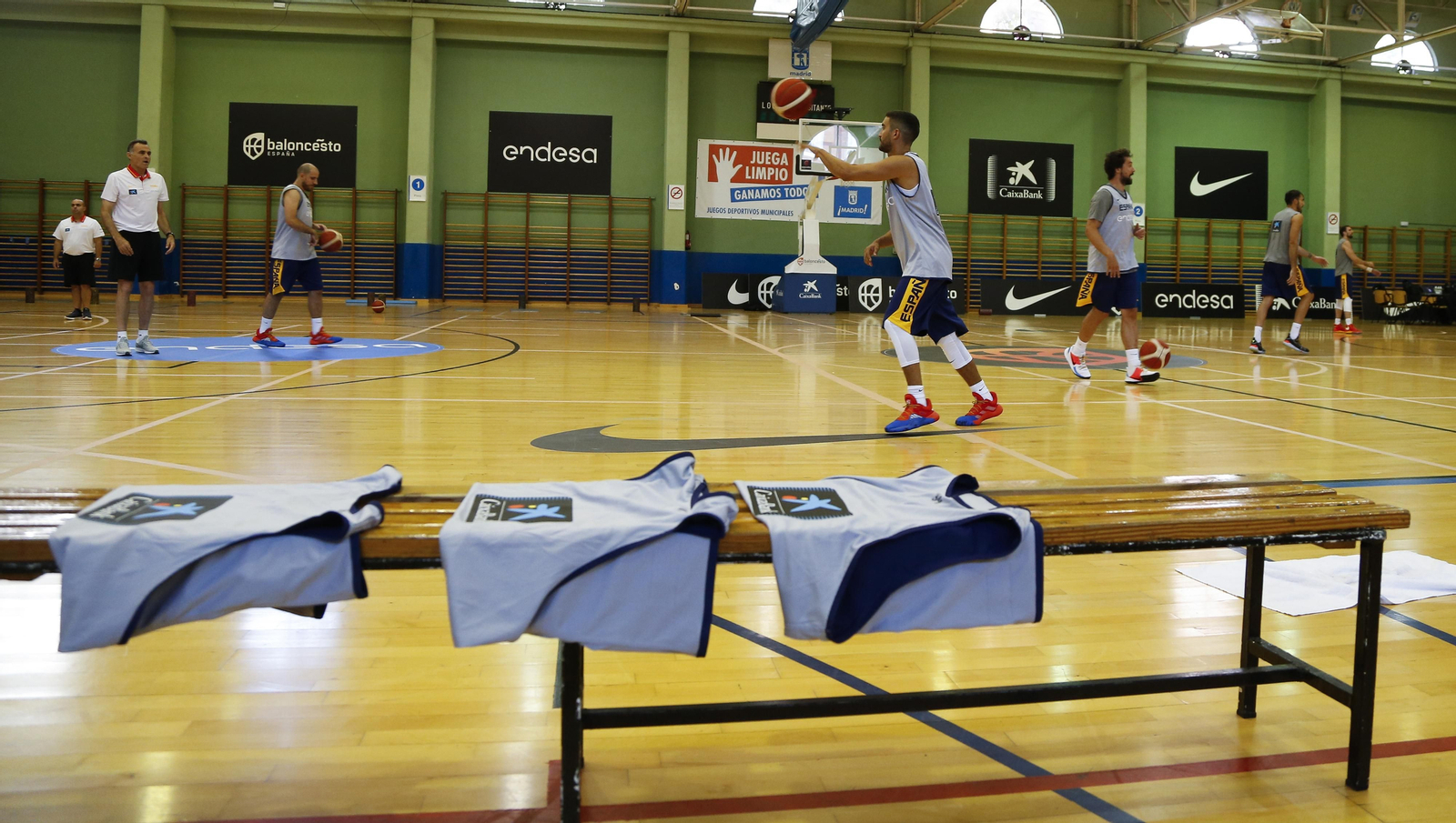 Las fotos de Jaime Fernández en el entrenamiento de la selección española