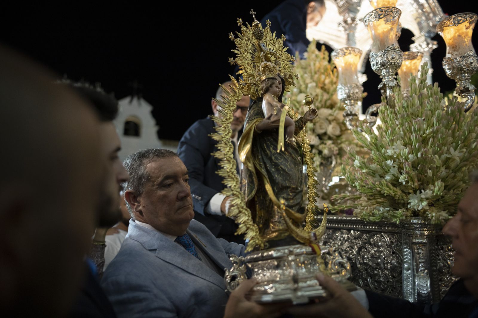 Imágenes de la recogida de la Virgen de la Cinta 2022
