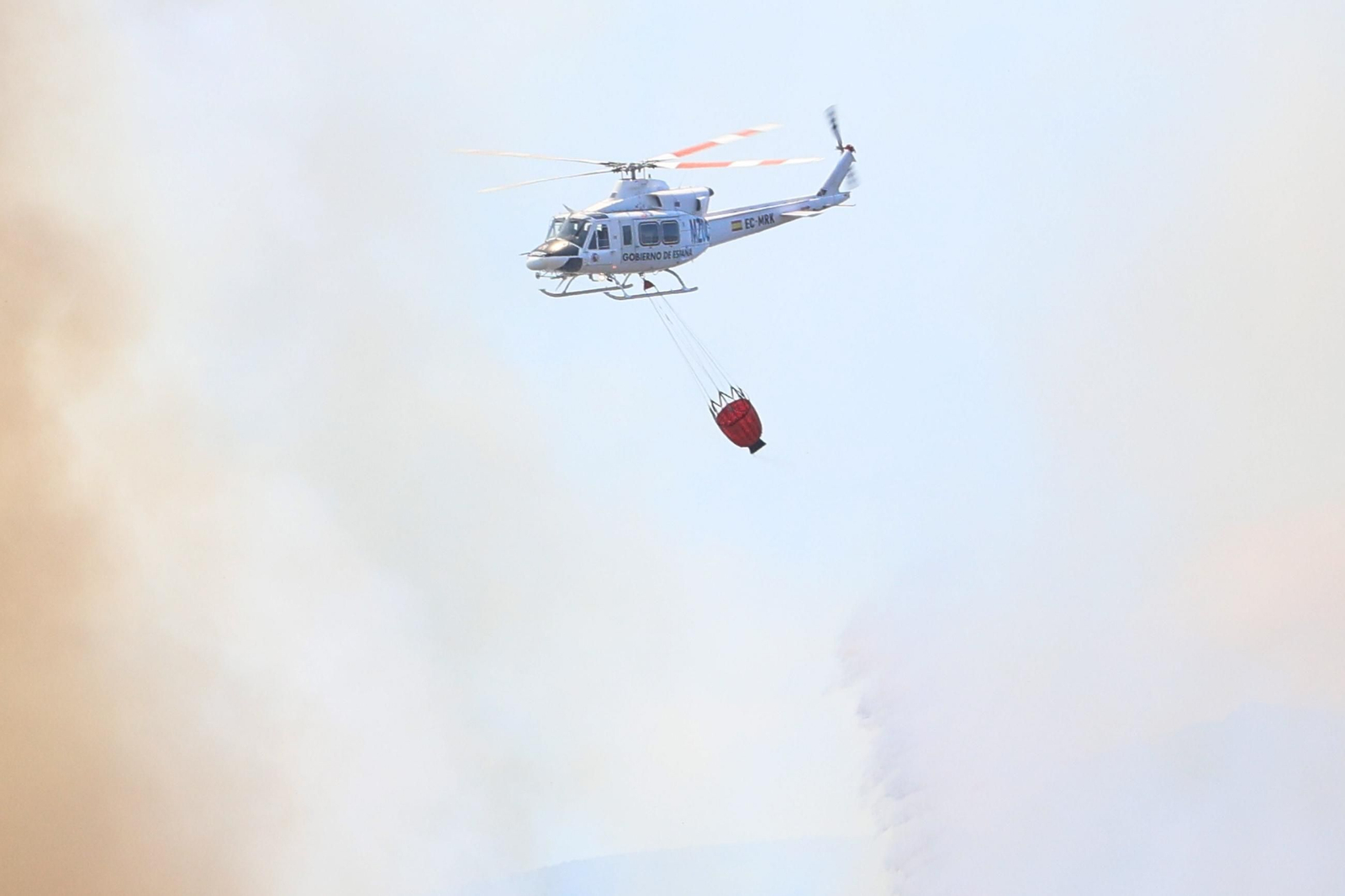Las fotografías del incendio en el paraje de Botafuegos, en Algeciras