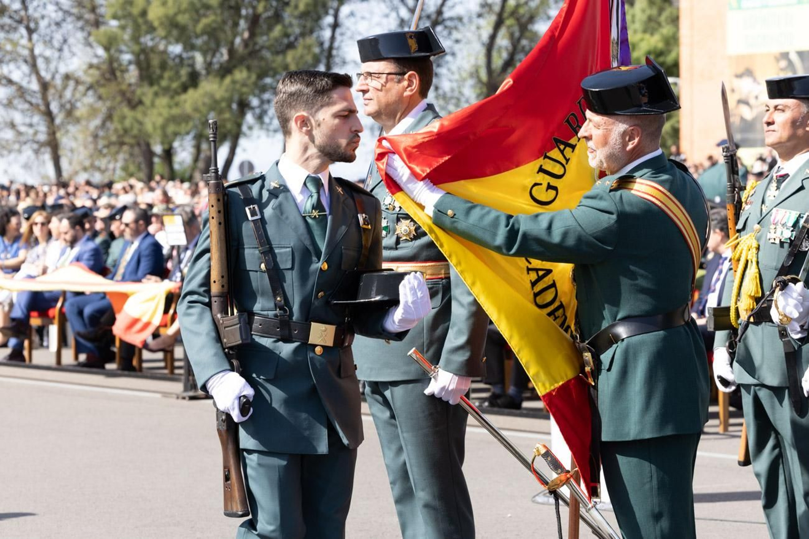 Acto de jura de bandera de la 130ª promoción de guardias civiles de la Academia de Baeza