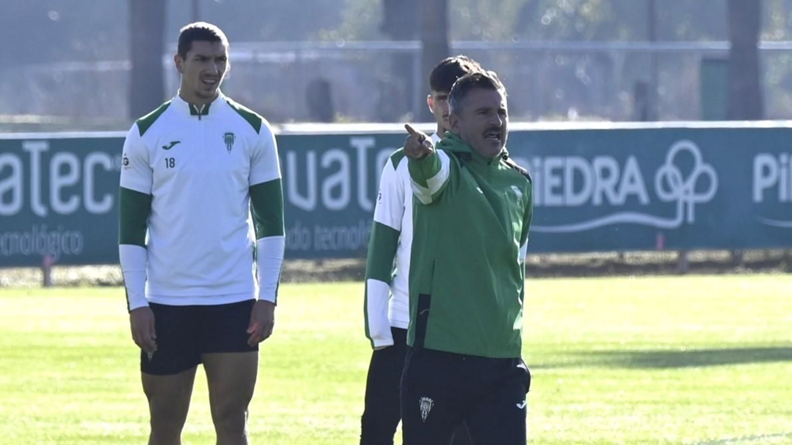 Iván Ania, en un entrenamiento del Córdoba CF en la Ciudad Deportiva.