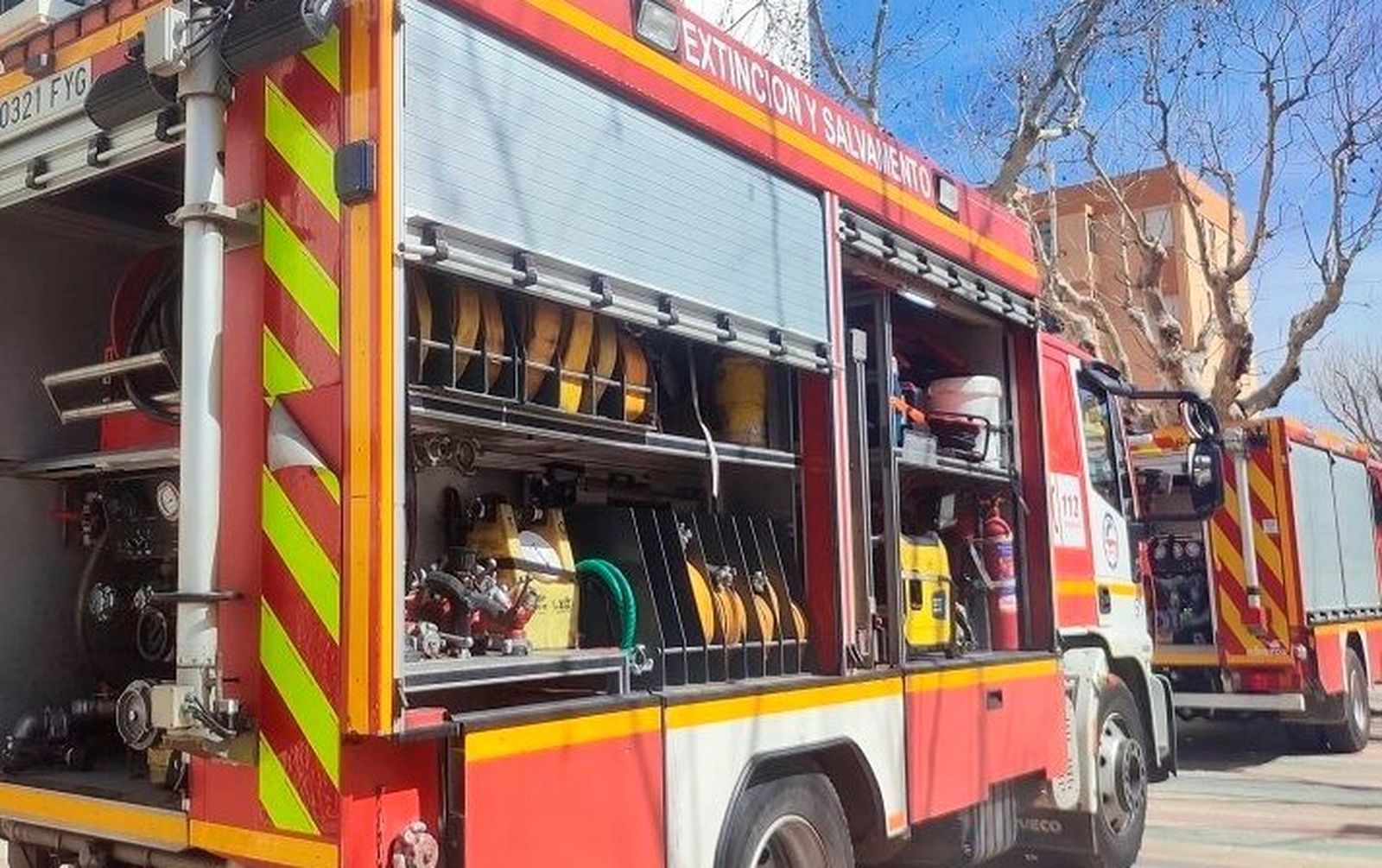 Camiones de bomberos.