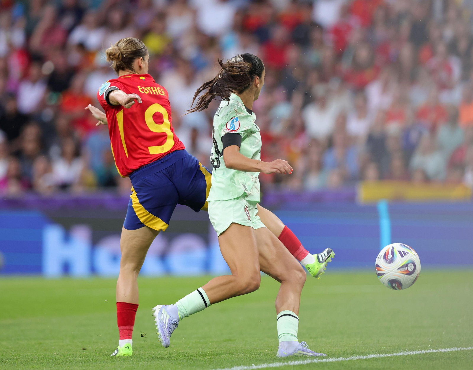 Las fotos del España-Portugal en la Eurocopa femenina