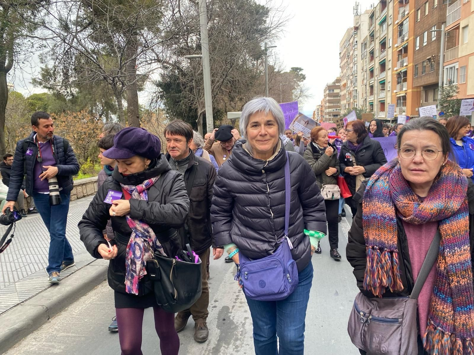 Manifestación del Día Internacional de la Mujer en Jaén.