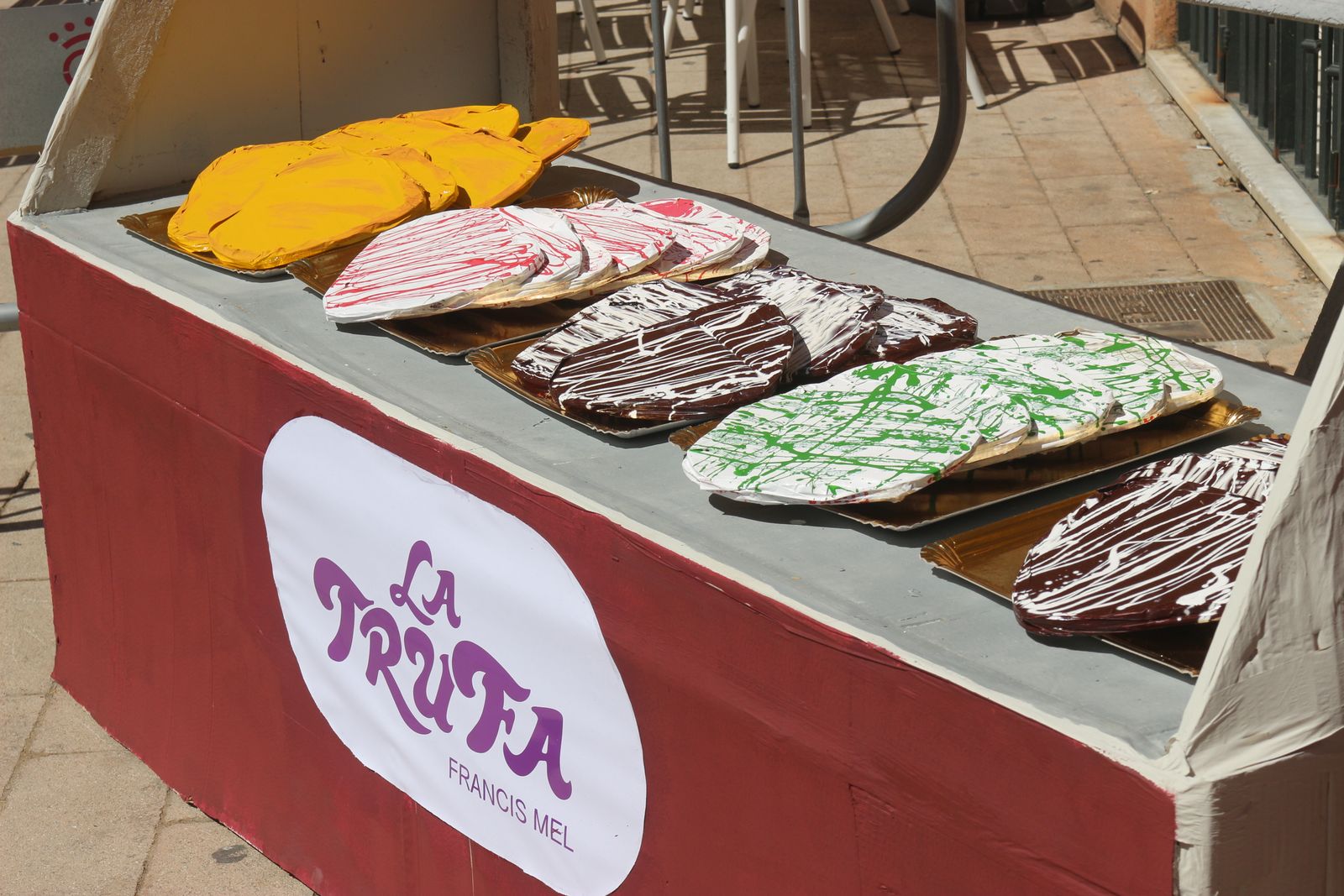 Un detalle de la recreación de las palmeras de La Trufa