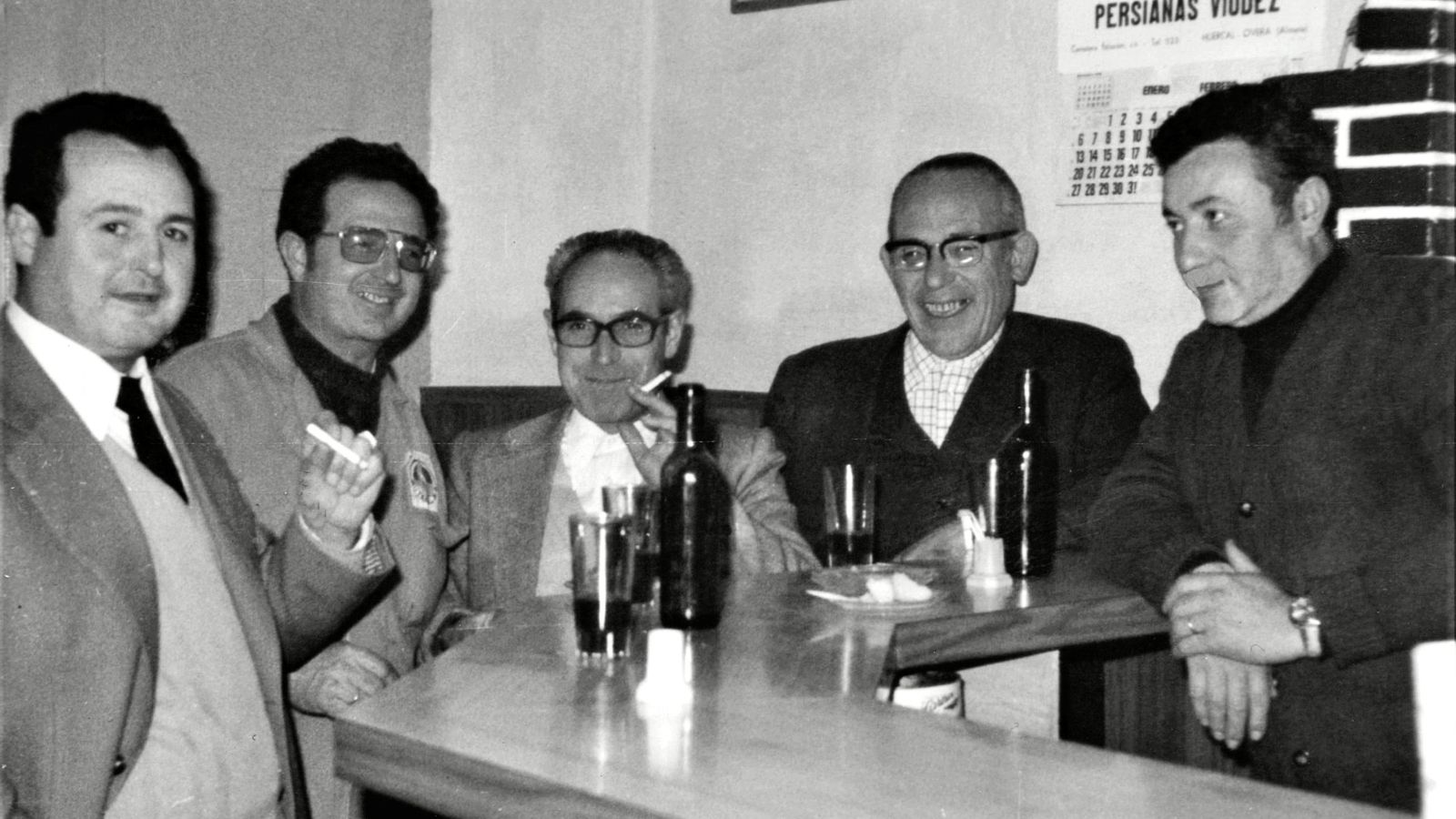 Antonio el de la Nenilla, Pedro Antonio, Cristóbal el Patito y Paco el Cuarta.