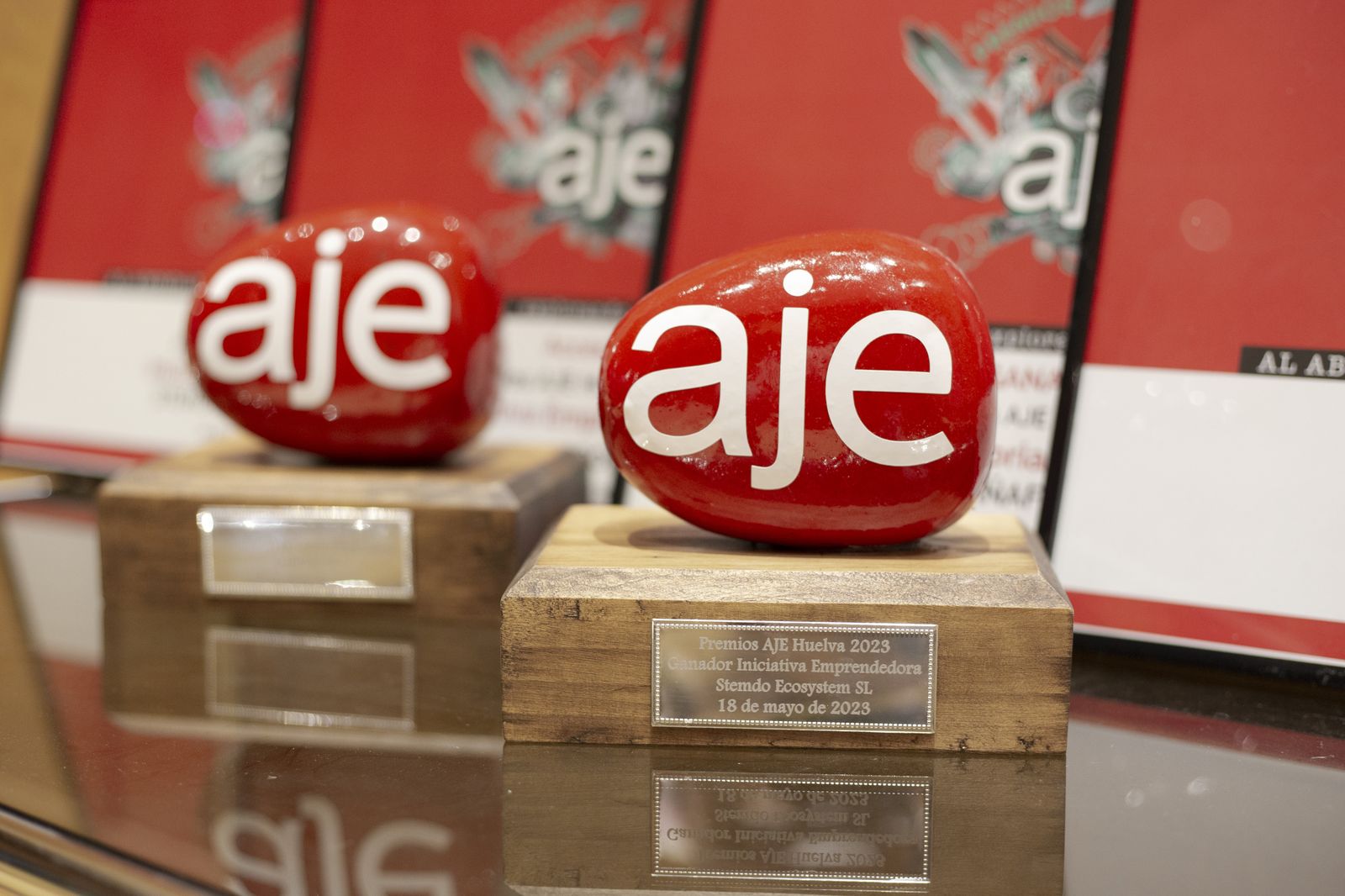 Galardones de los Premios AJE Andalucía.