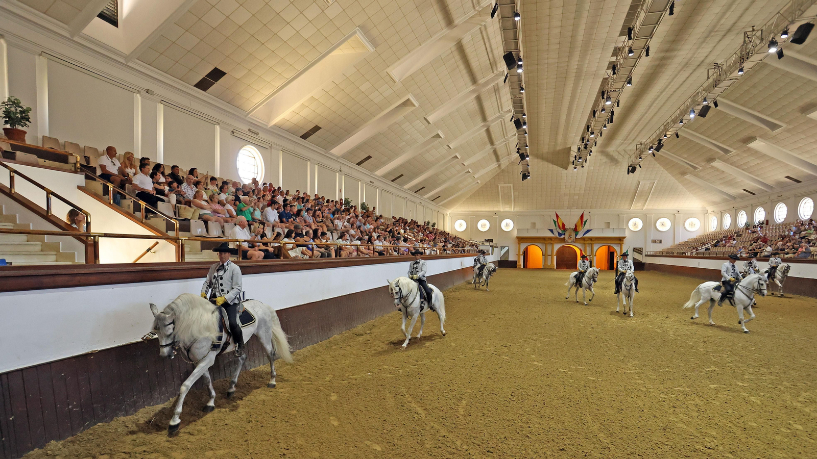 Imagen de un espectáculo de la Real Escuela Andaluza de Arte Ecuestre.