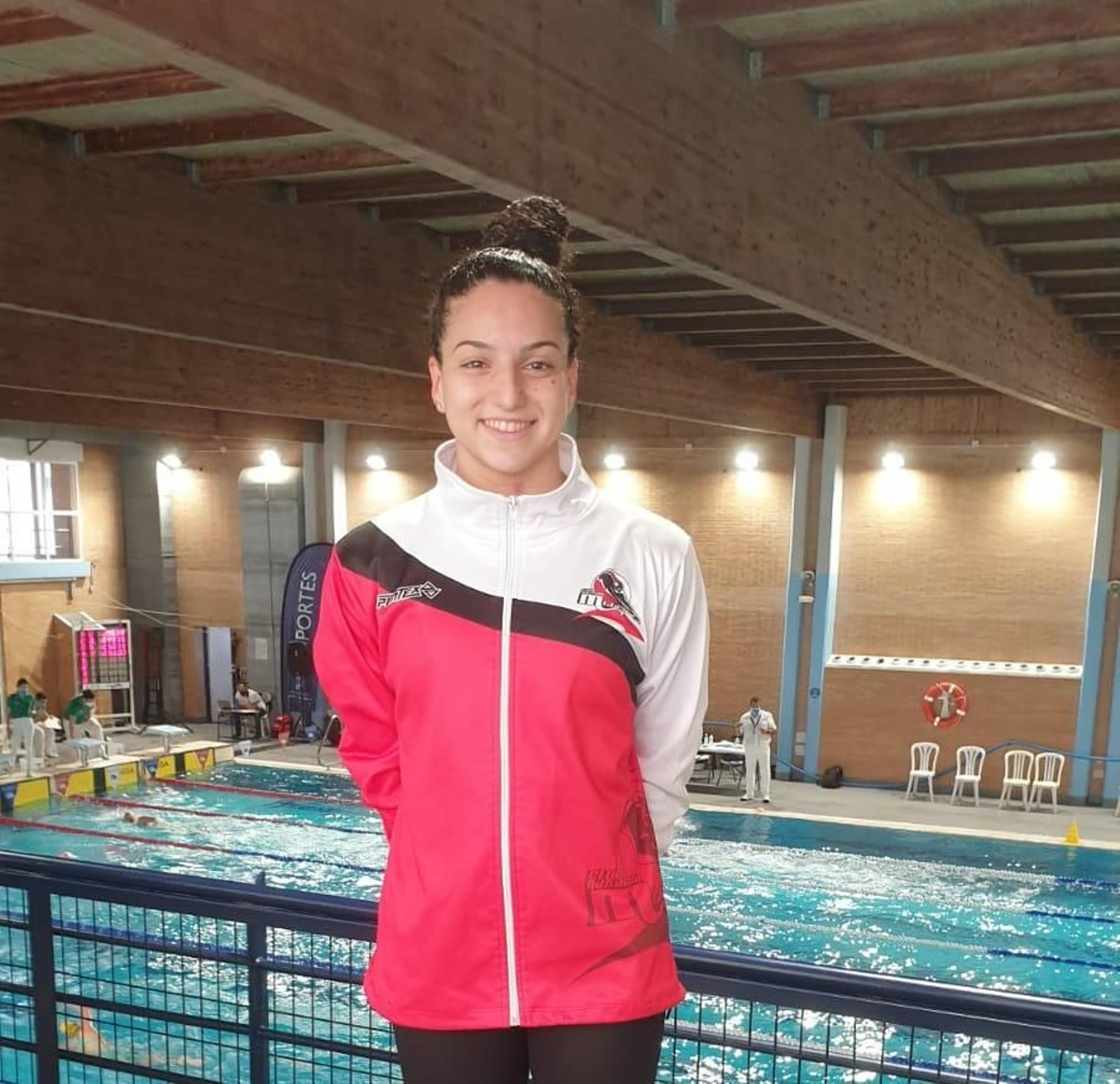 Laura Rodríguez, tras una prueba.