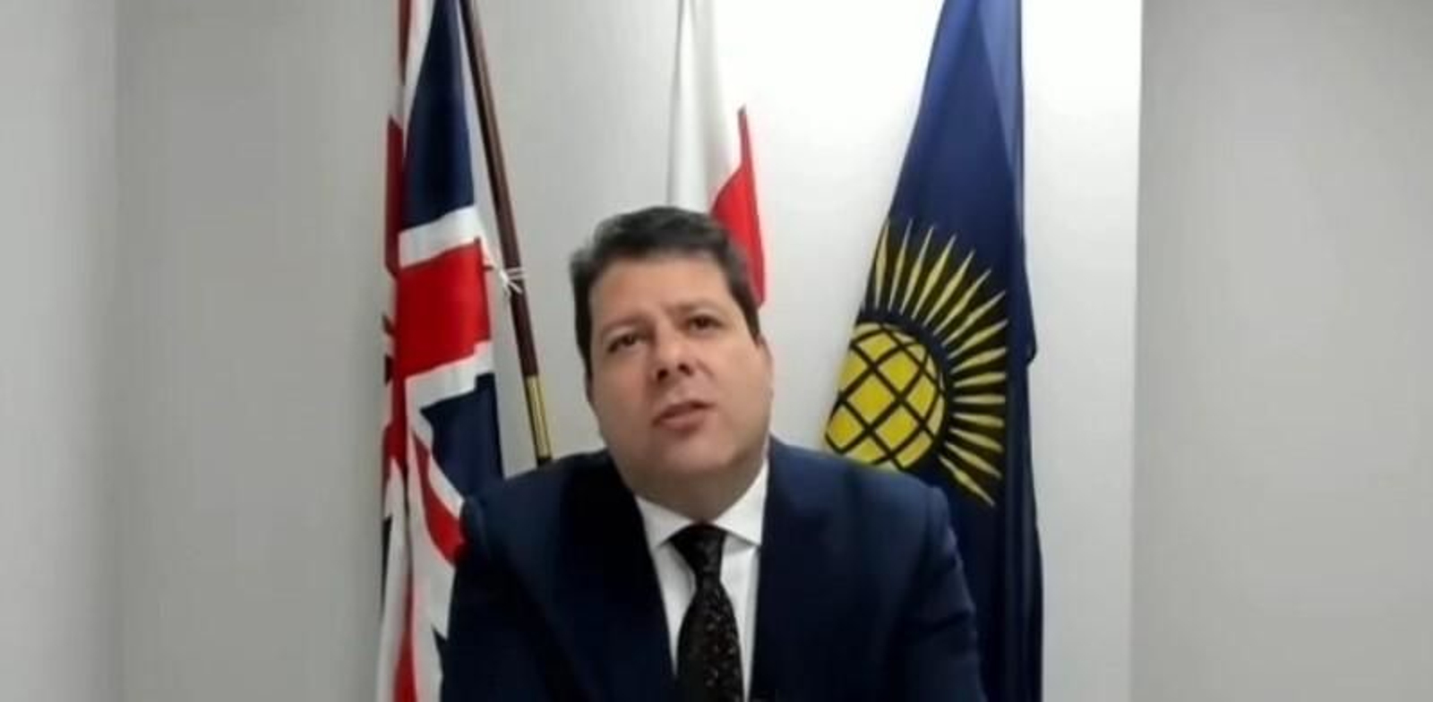 Picardo, durante su comparecencia de forma telemática.