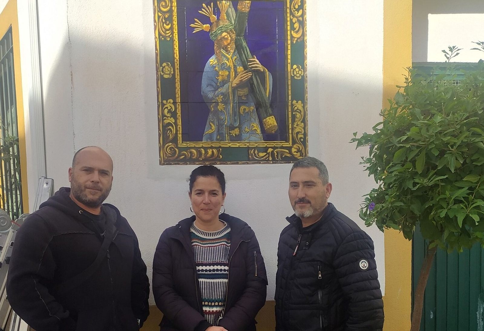 El mural cerámico recuperado.