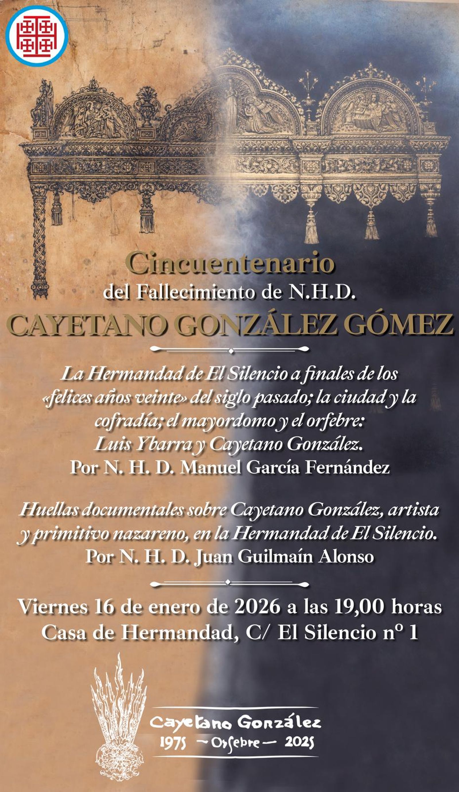 Cartel de las conferencias que se ofrecerán en el Silencio