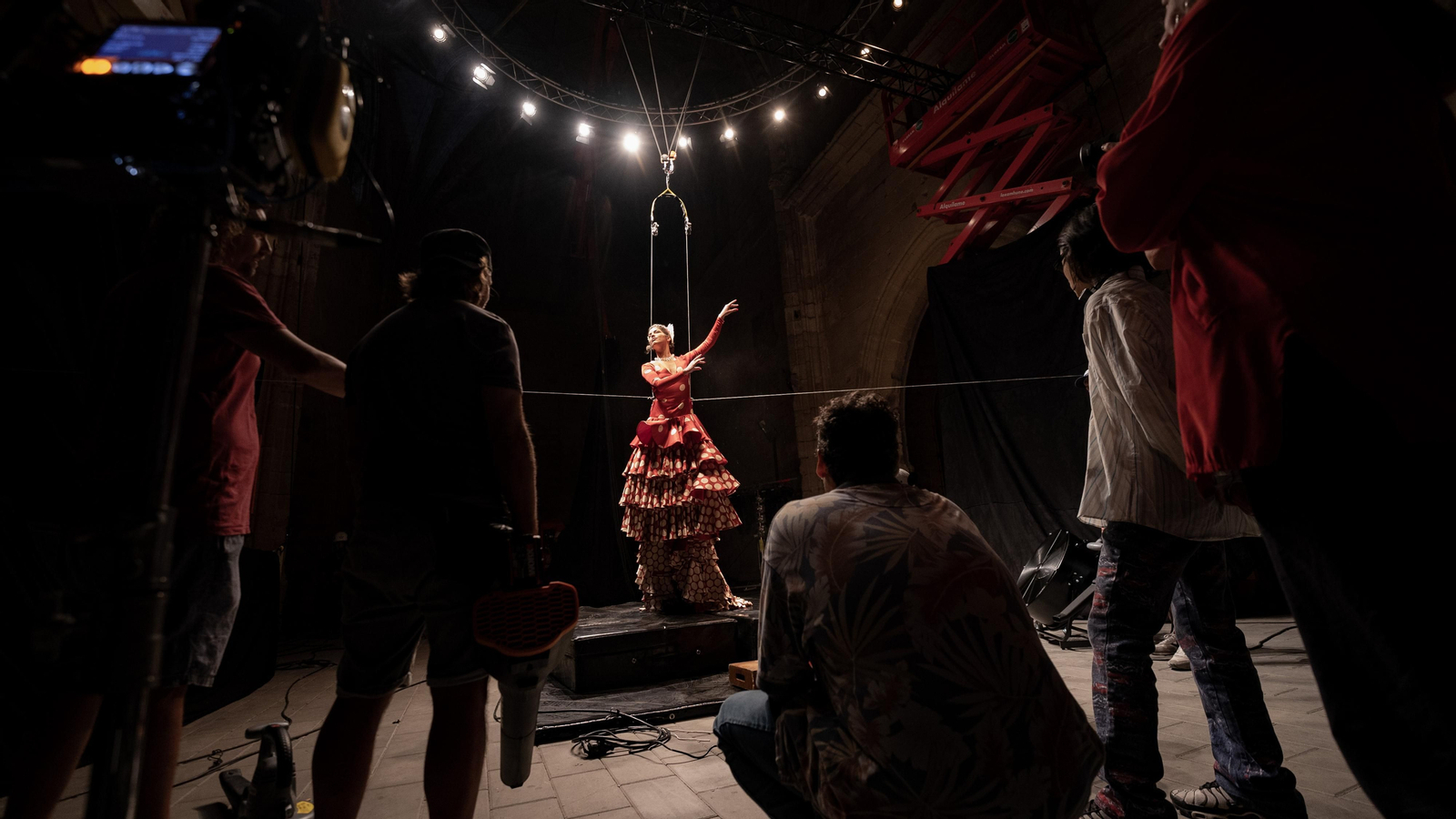 Rodaje del spot de Cruzcampo y creación del vestido de 'Gitana'.