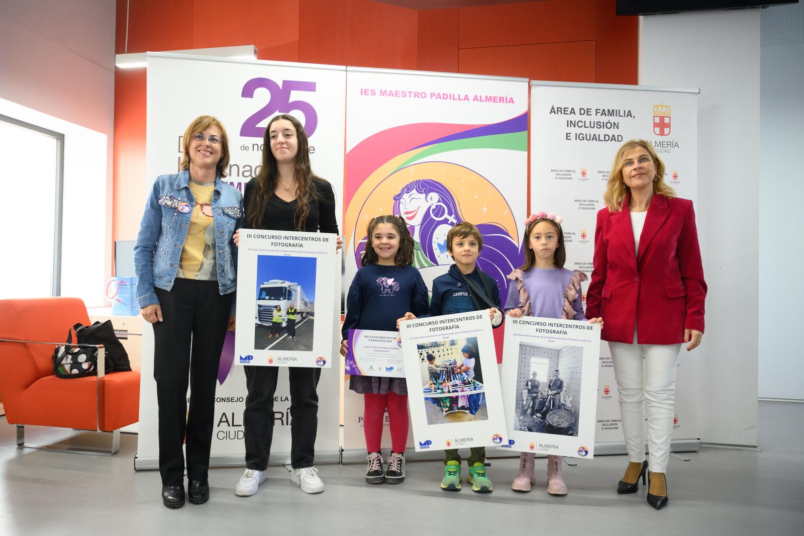 Premiados en el concurso.