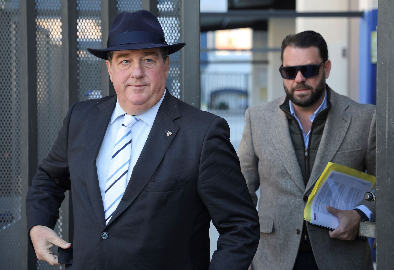 Jesús Burgos, a la salida de la Junta General.