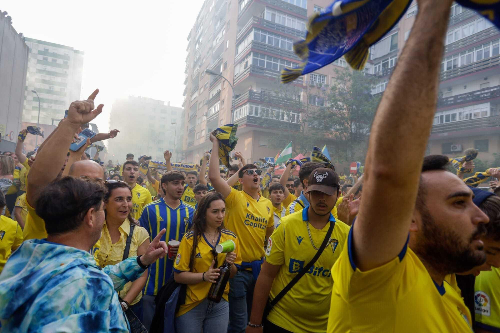 Así recibe la afición al Cádiz C.F. antes del partido contra el Valladolid