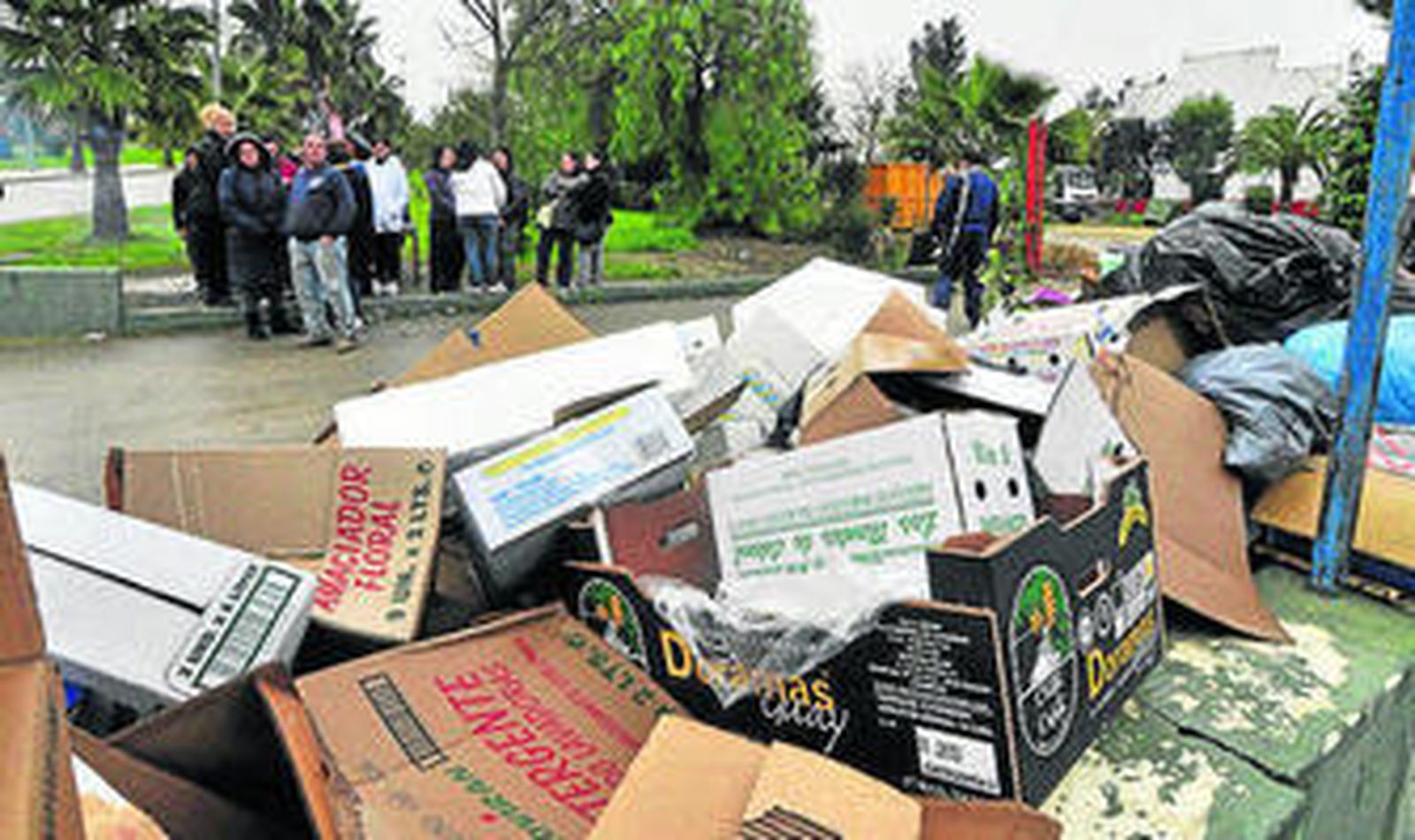 Basura acumulada durante la huelga, que duró más de 70 días.